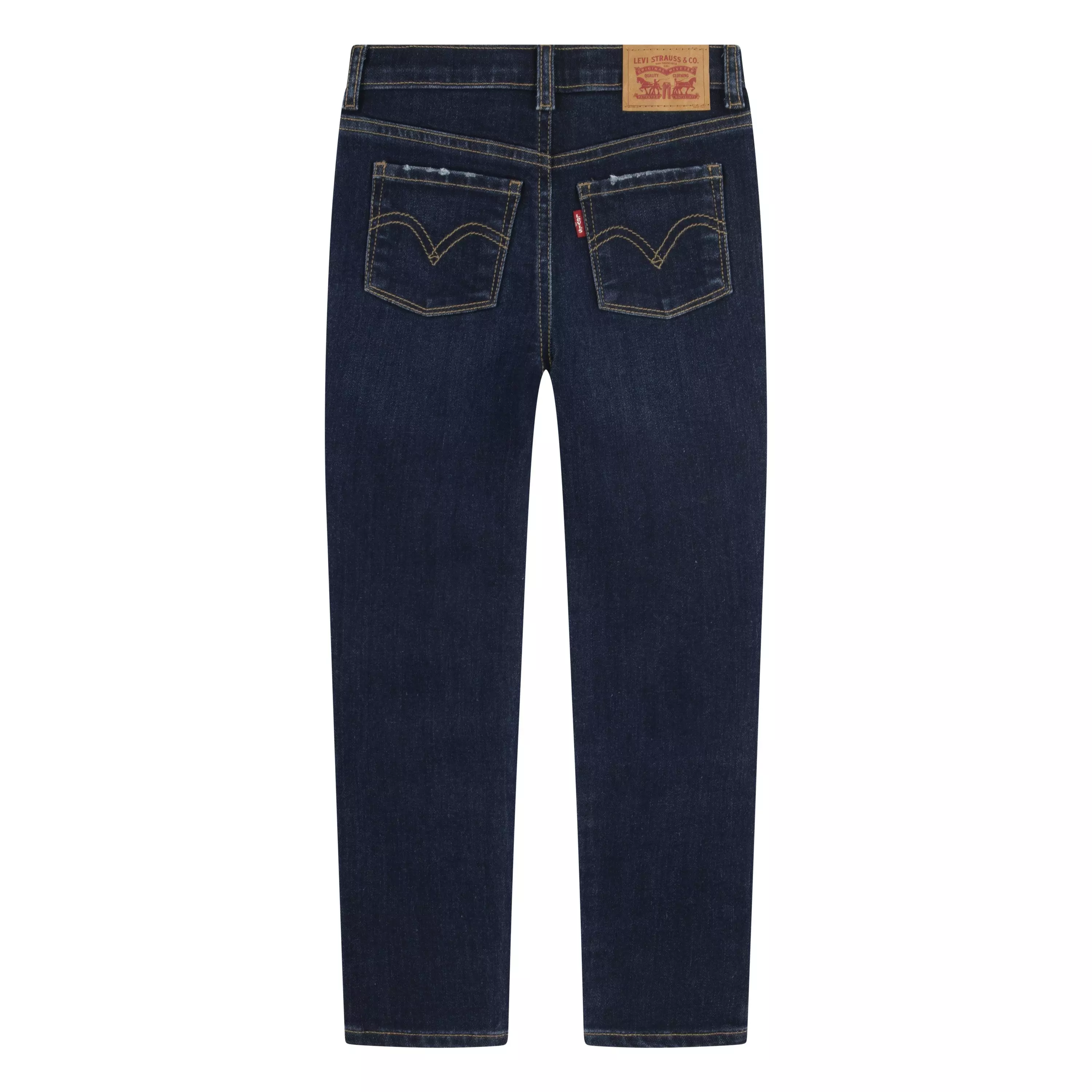 Levi's Little Girls' 720 High Rise Super Skinny Dk Wash Dk Blue Denim Jeans - DK BLUE