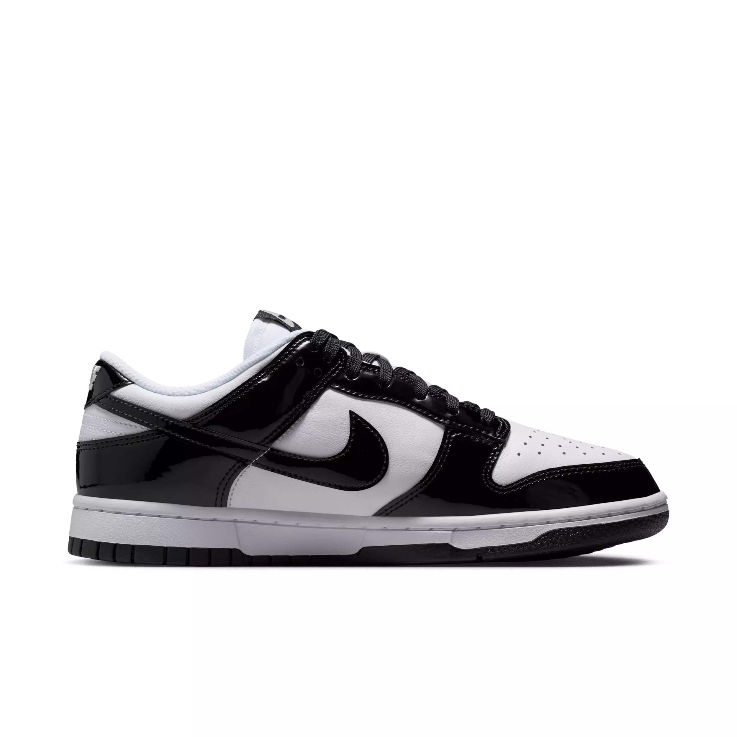 Nike Dunk Low SE "White/White/Metallic Silver/Black" Women's Shoe - WHITE/WHITE/SILVER/BLACK