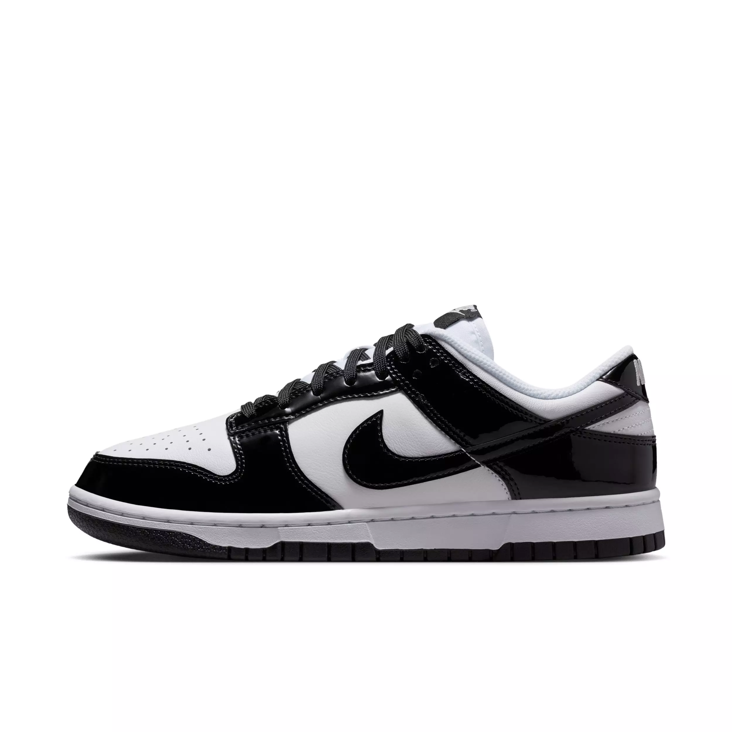Nike Dunk Low SE "White/White/Metallic Silver/Black" Women's Shoe - WHITE/WHITE/SILVER/BLACK
