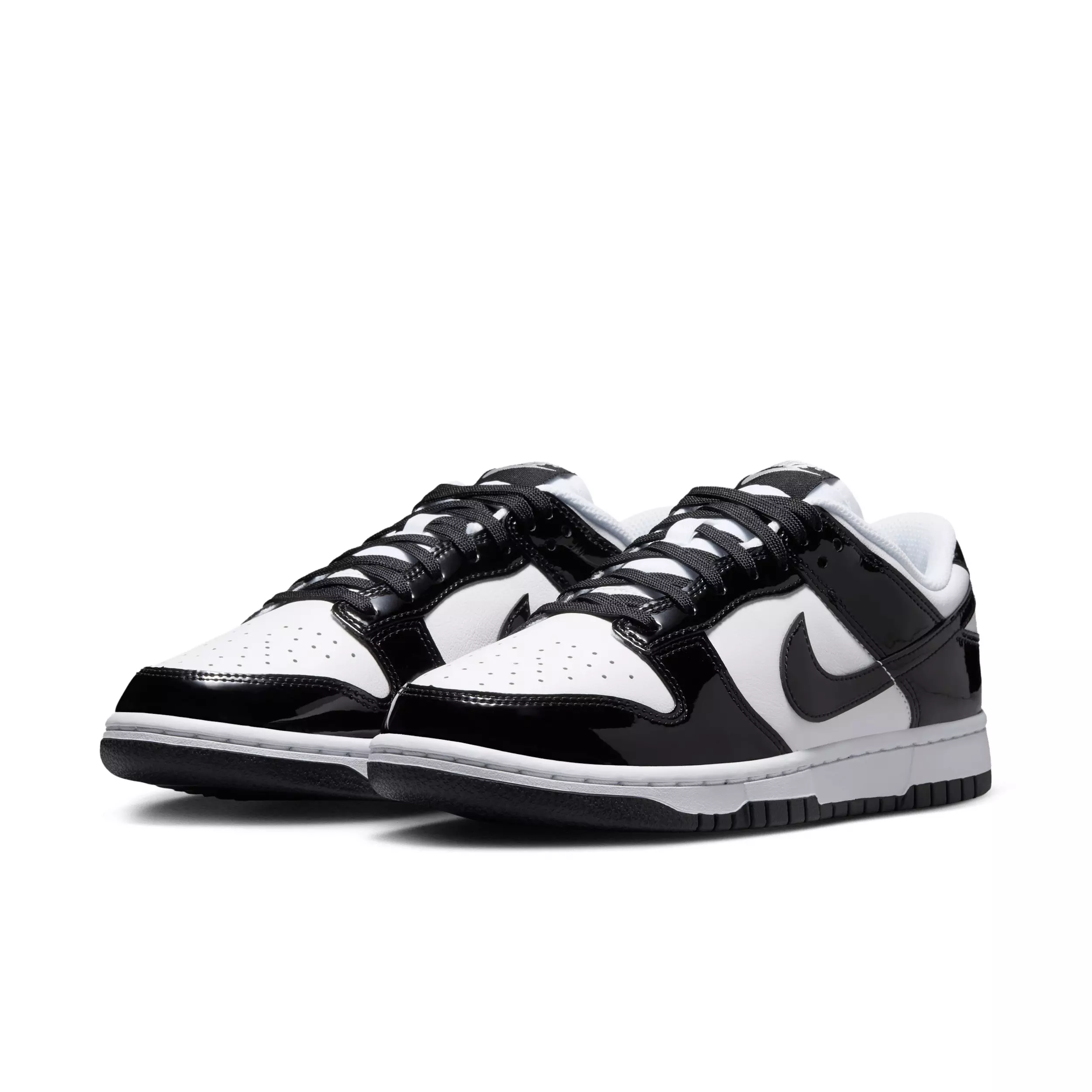 Nike Dunk Low SE "White/White/Metallic Silver/Black" Women's Shoe - WHITE/WHITE/SILVER/BLACK