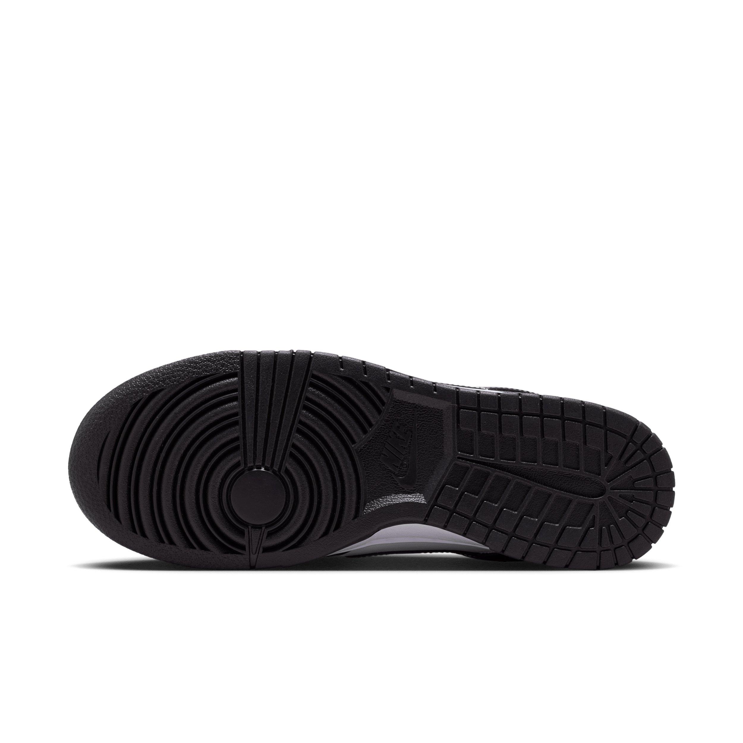 Nike Dunk Low SE "White/White/Metallic Silver/Black" Women's Shoe - WHITE/WHITE/SILVER/BLACK Thumbnail View 6