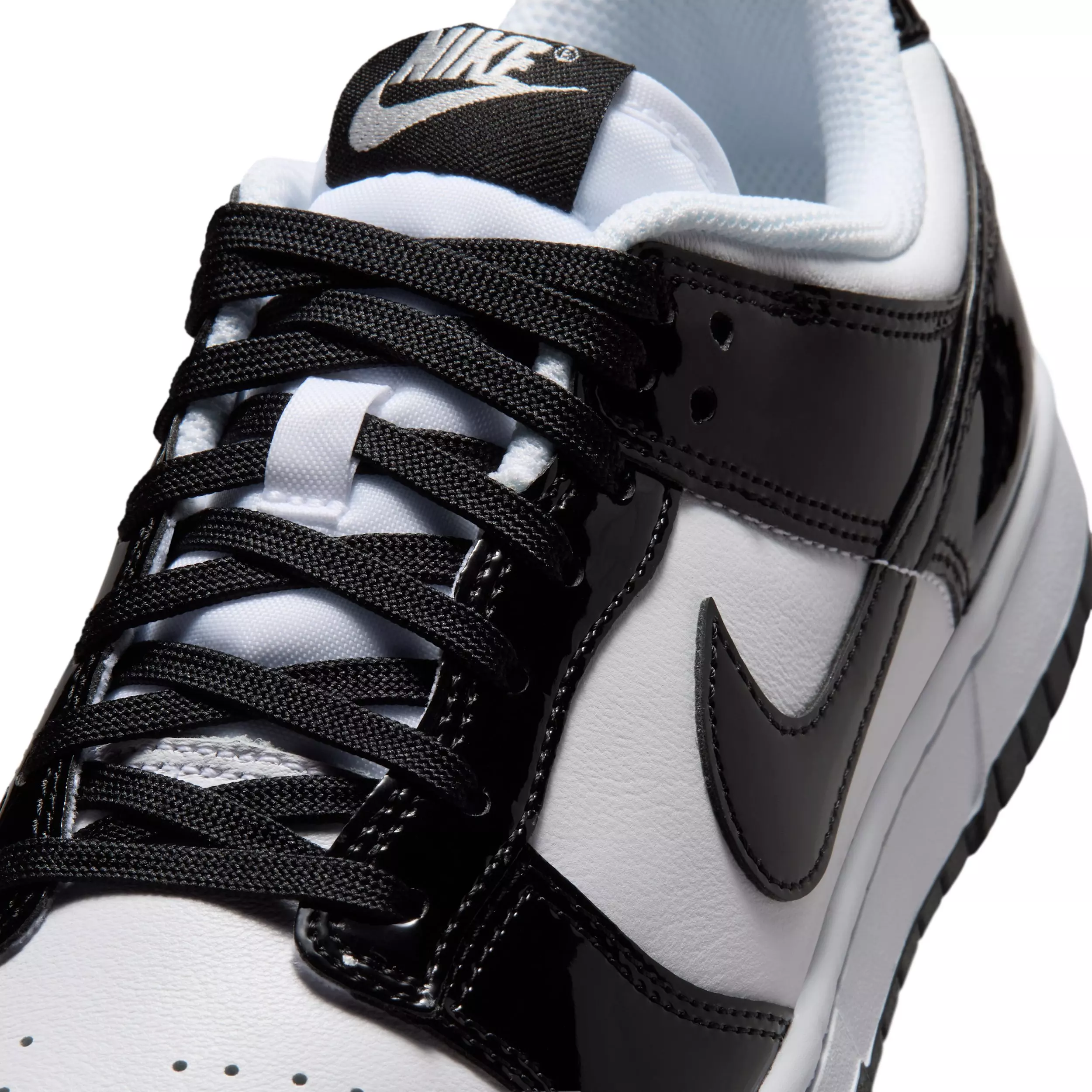Nike Dunk Low SE "White/White/Metallic Silver/Black" Women's Shoe - WHITE/WHITE/SILVER/BLACK