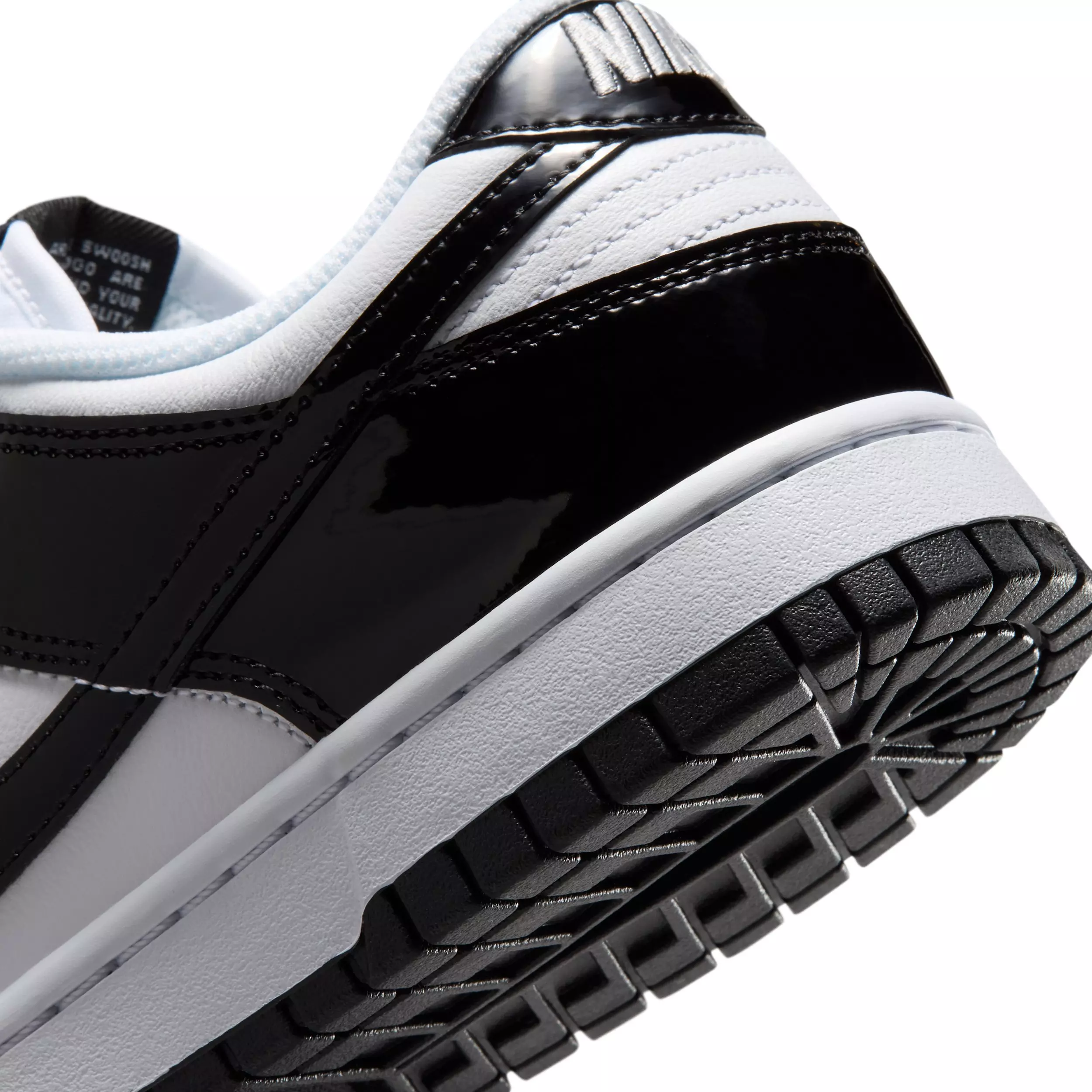 Nike Dunk Low SE "White/White/Metallic Silver/Black" Women's Shoe - WHITE/WHITE/SILVER/BLACK