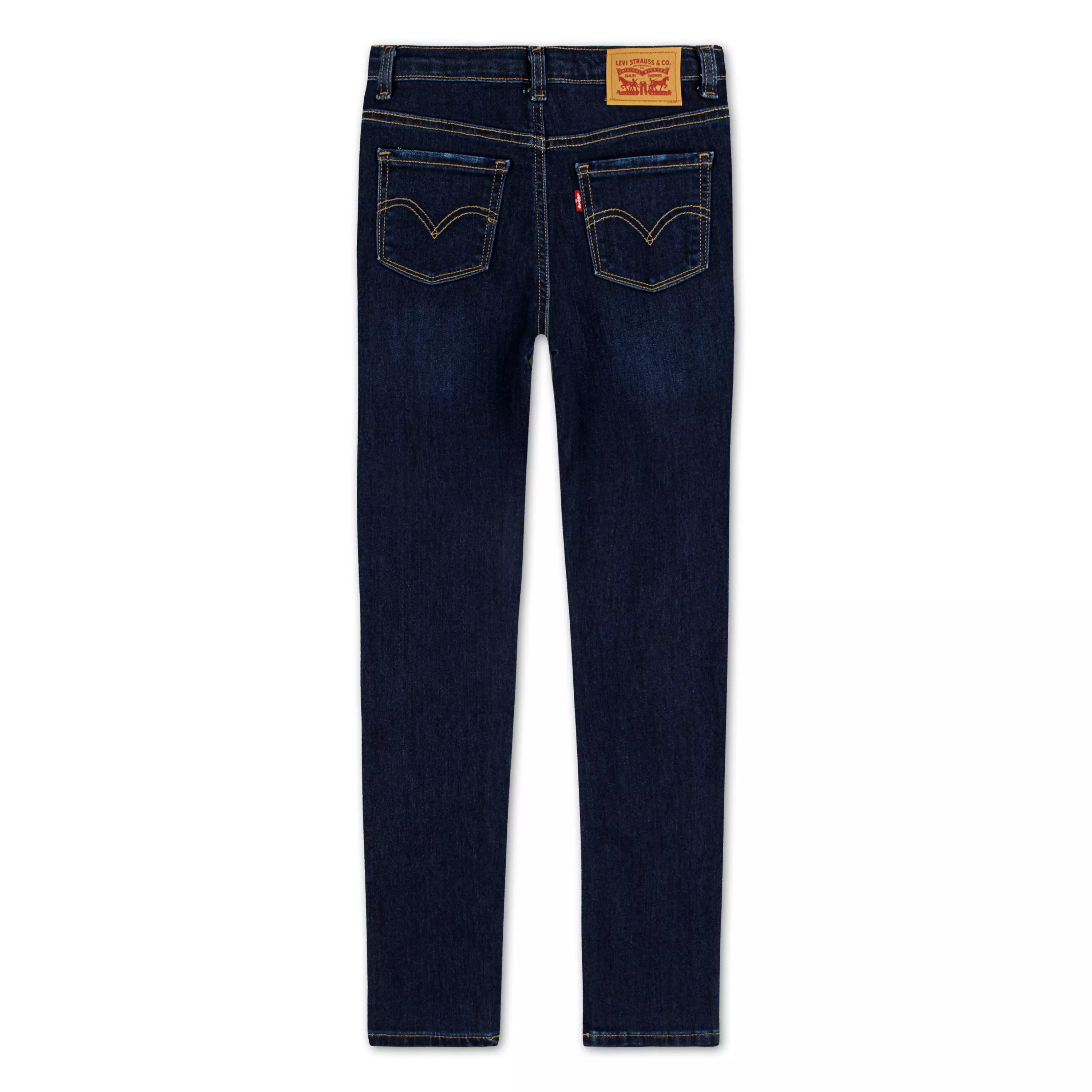 Levi's Big Girls' 720 High Rise Super Skinny Dk Wash Dk Blue Denim Jeans - DK BLUE