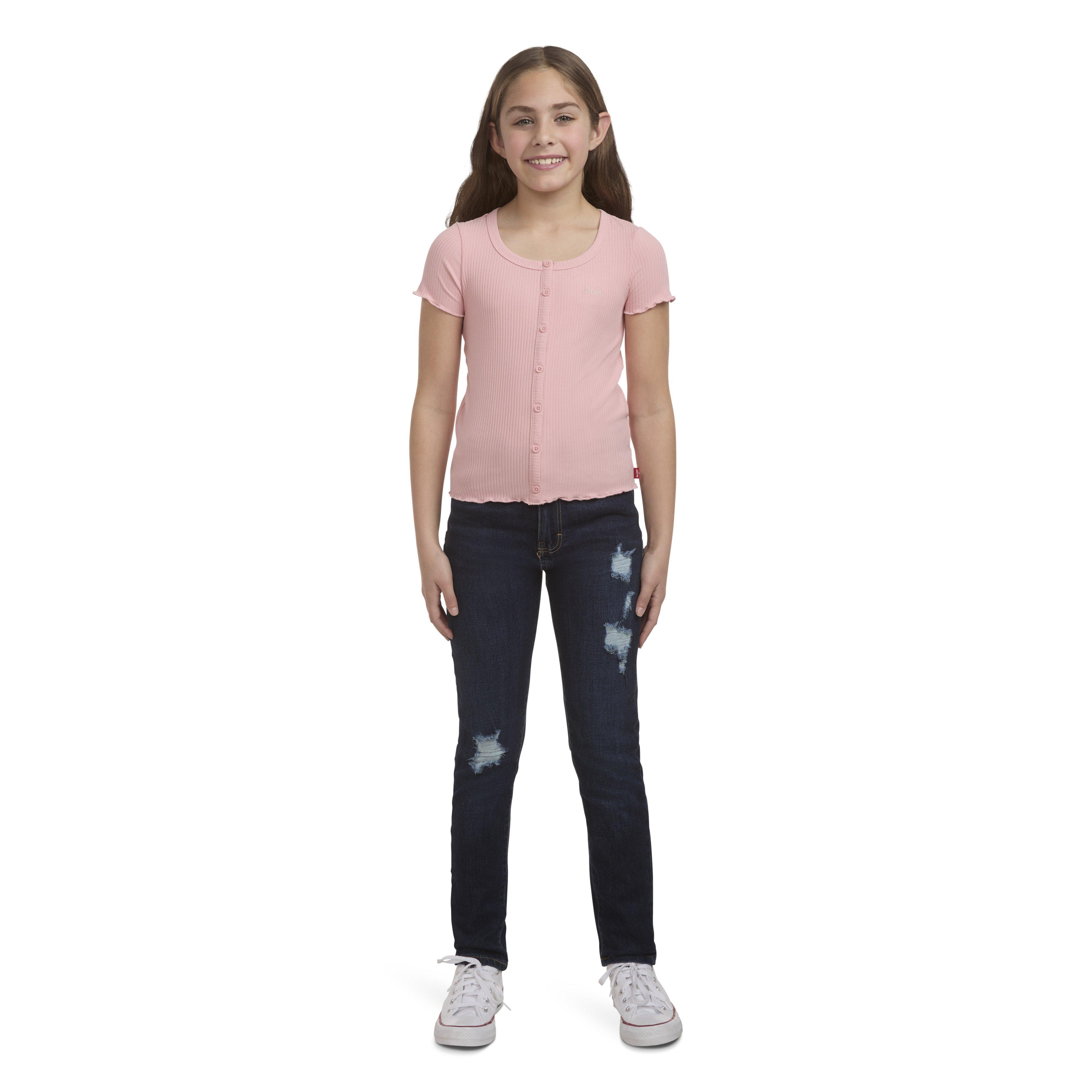 Levi's Big Girls' 720 High Rise Super Skinny Dk Wash Dk Blue Denim Jeans - DK BLUE Thumbnail View 9