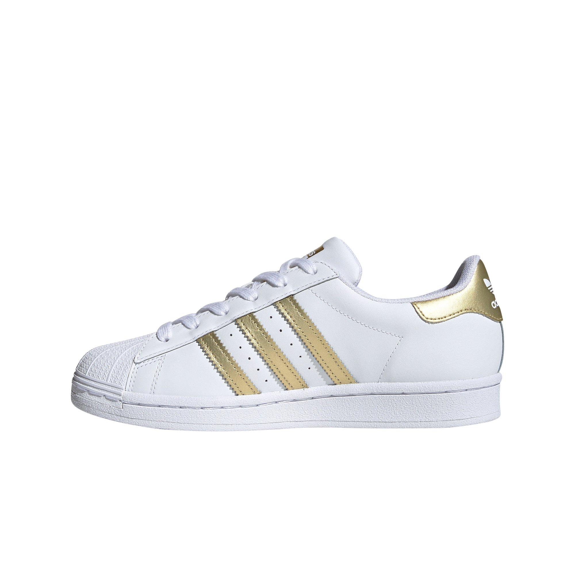 adidas Originals Superstar "White/Gold" Women's Shoe - WHITE/GOLD Thumbnail View 2