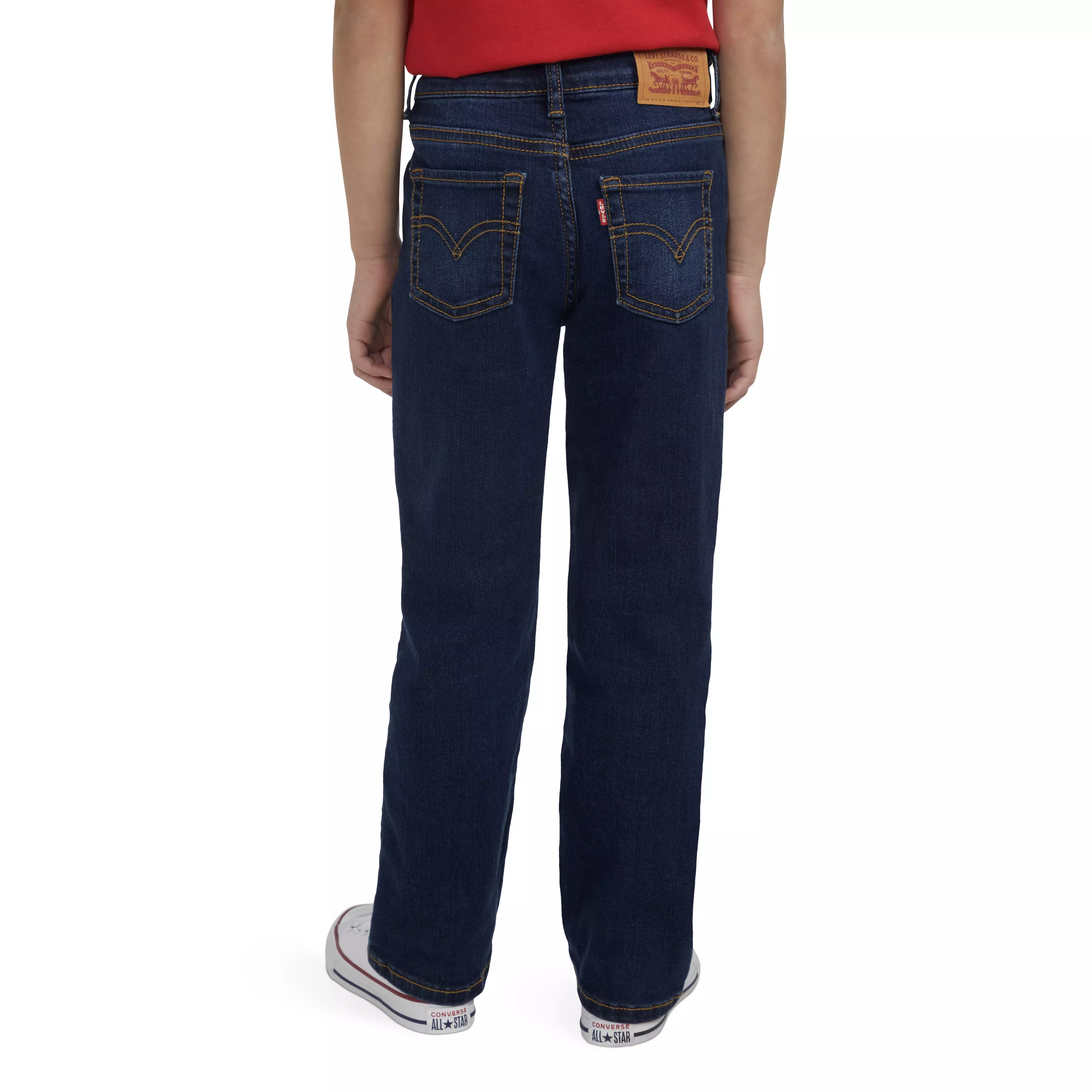 Levi's Little Girls' Classic Bootcut Navy Wash Denim Jeans - NAVY