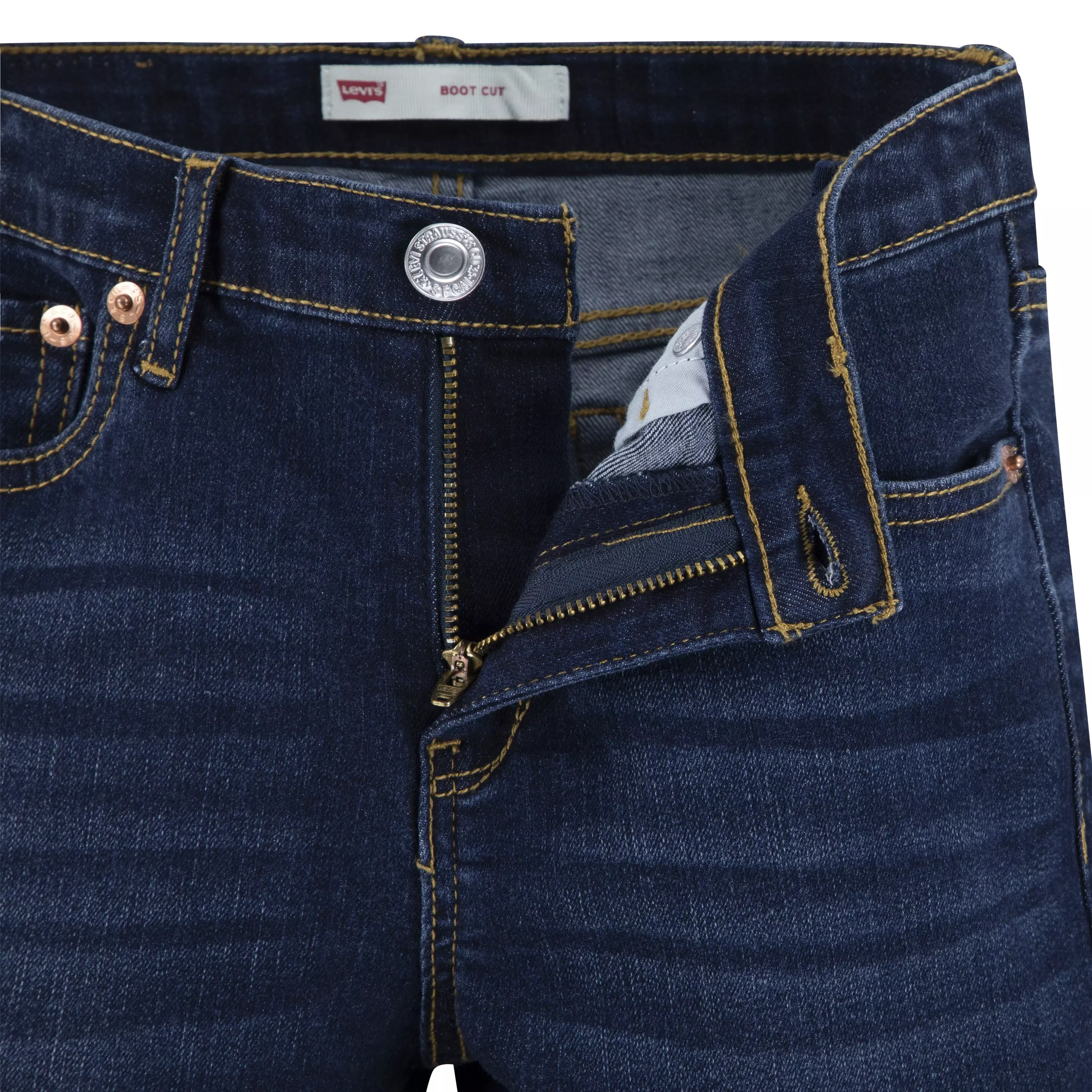 Levi's Big Girls' Classic Bootcut Navy Wash Denim Jeans - NAVY