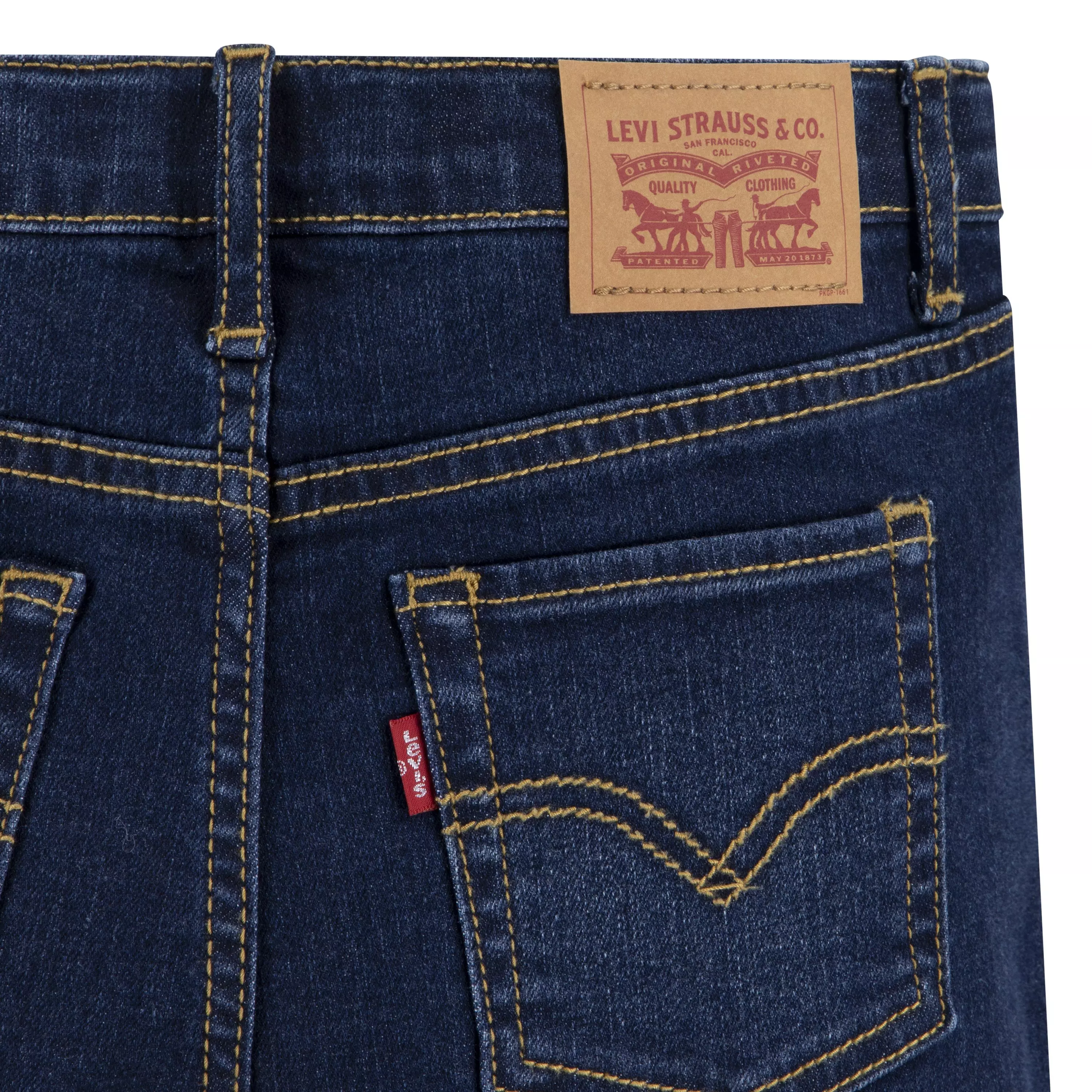 Levi's Big Girls' Classic Bootcut Navy Wash Denim Jeans - NAVY