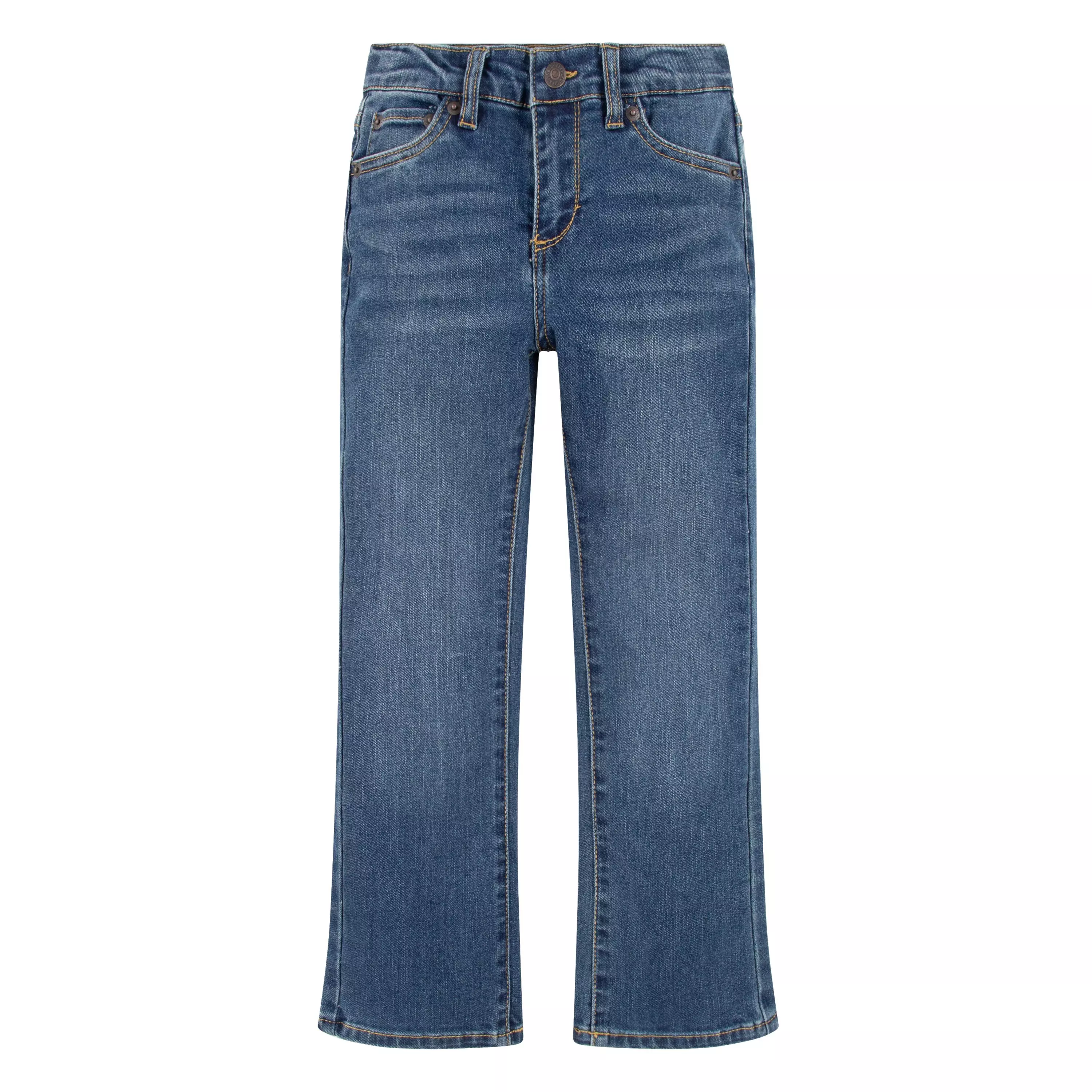 Levi's Little Girls' Classic Bootcut Blue Wash Denim Jeans - DARK BLUE