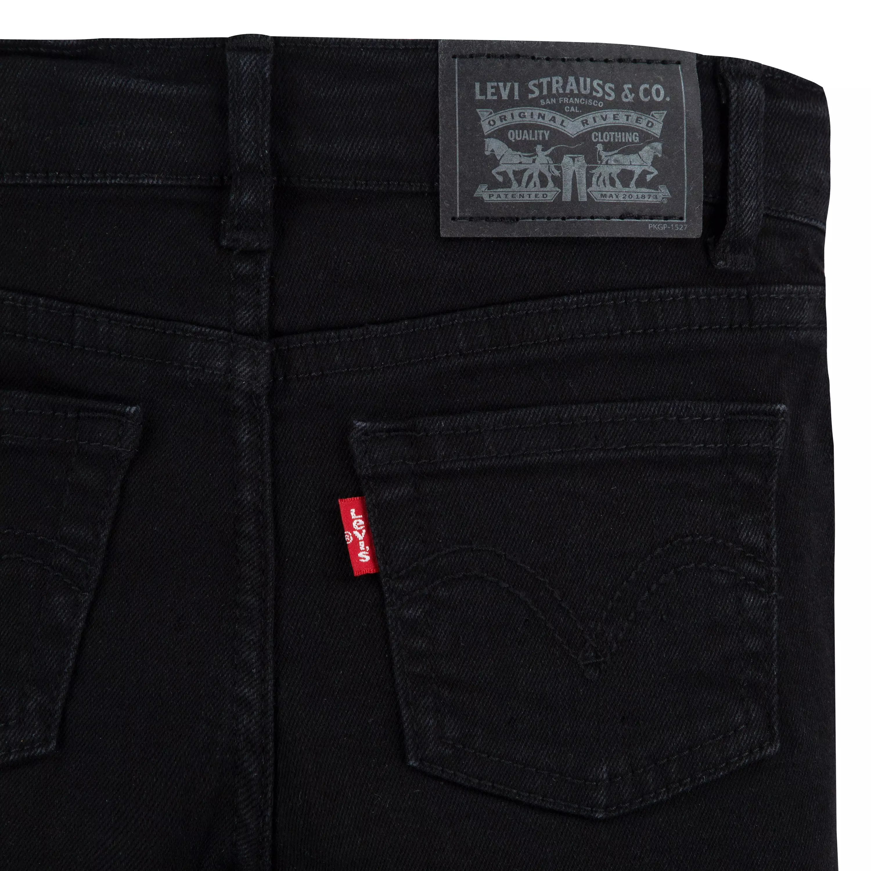Levi's Little Girls' Classic Bootcut Black Wash Denim Jeans - BLACK
