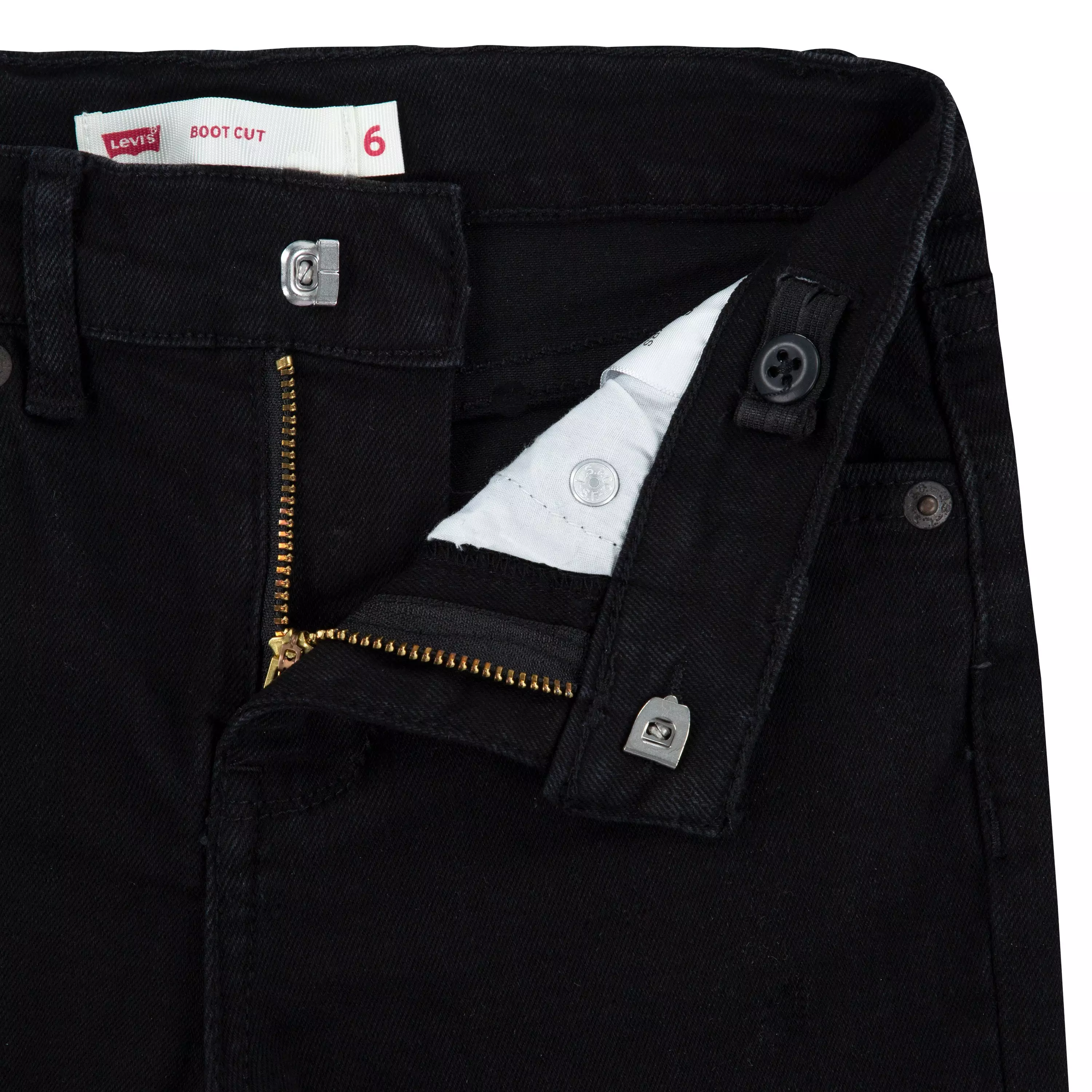 Levi's Little Girls' Classic Bootcut Black Wash Denim Jeans - BLACK