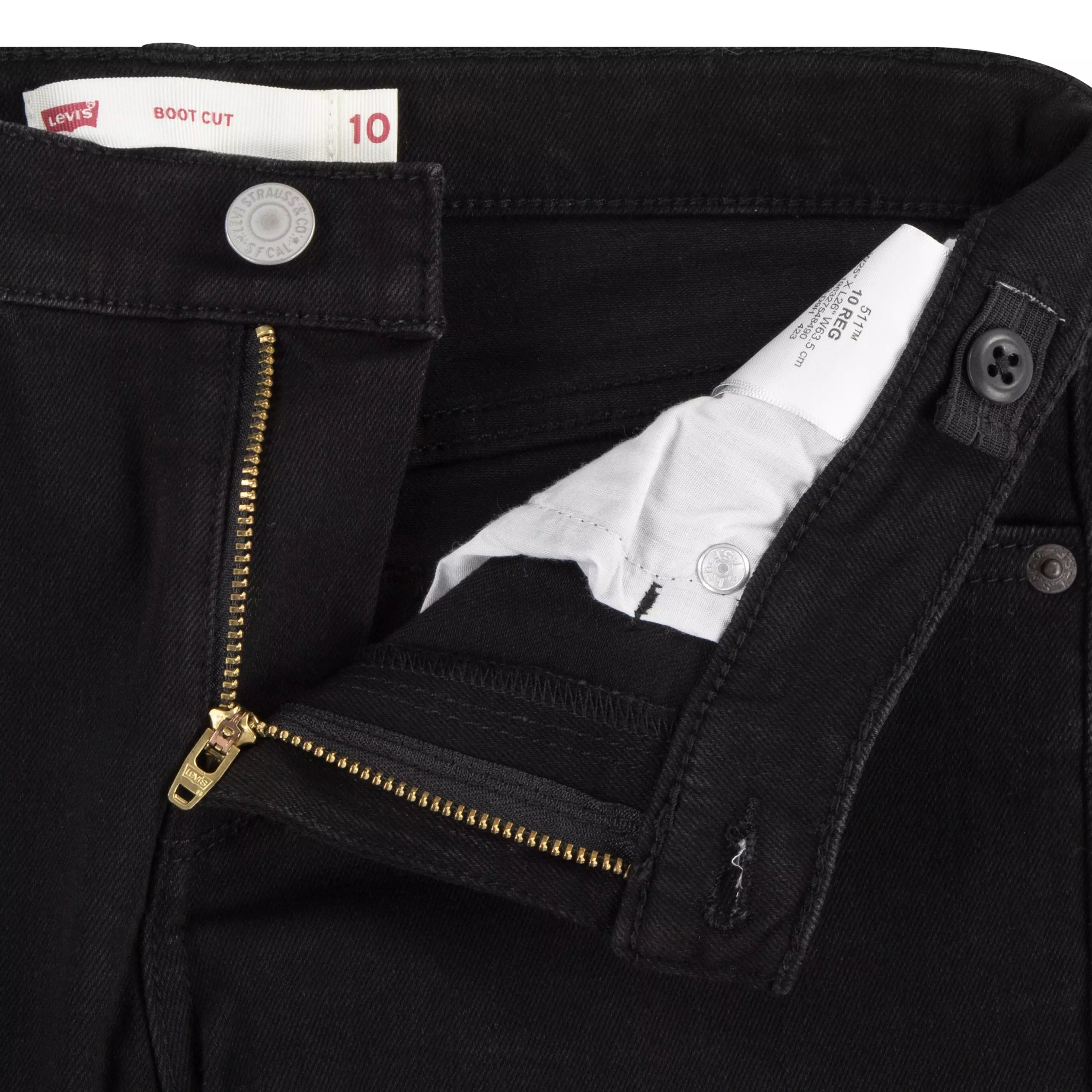 Levi's Big Girls' Classic Bootcut Black Wash Denim Jeans - BLACK