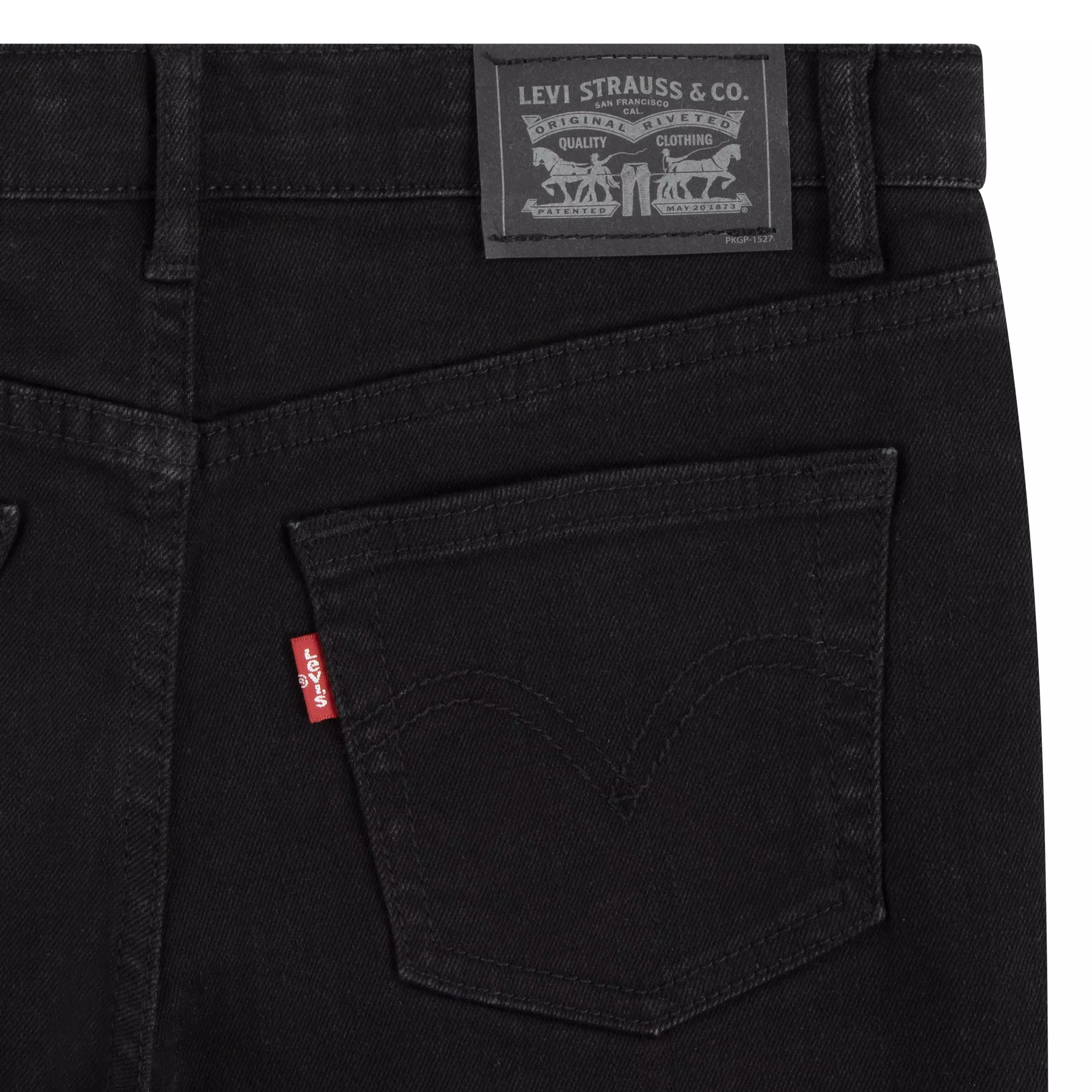 Levi's Big Girls' Classic Bootcut Black Wash Denim Jeans - BLACK