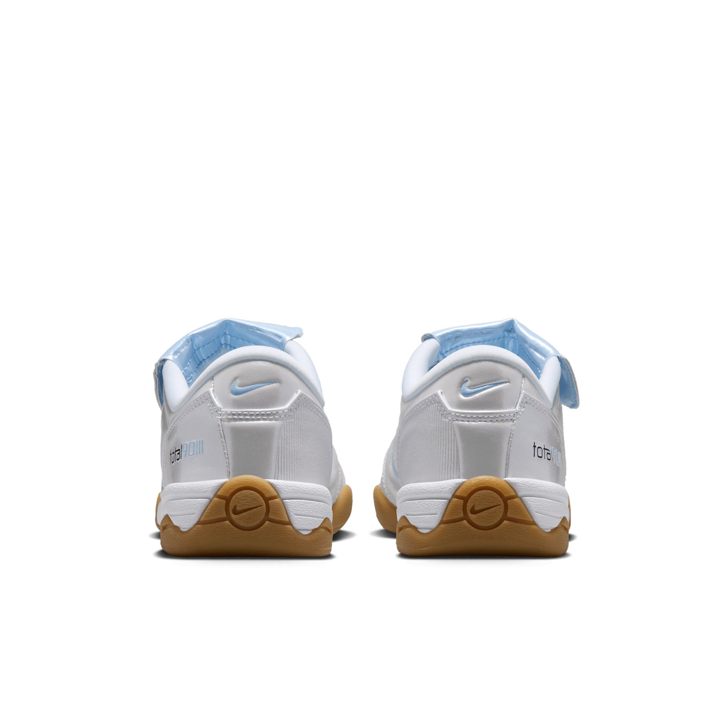 Nike T90 SE "White/Gum Light Brown/Black/Hydrogen Blue" Women's Shoe - WHITE/LT BROWN/BLACK/BLUE