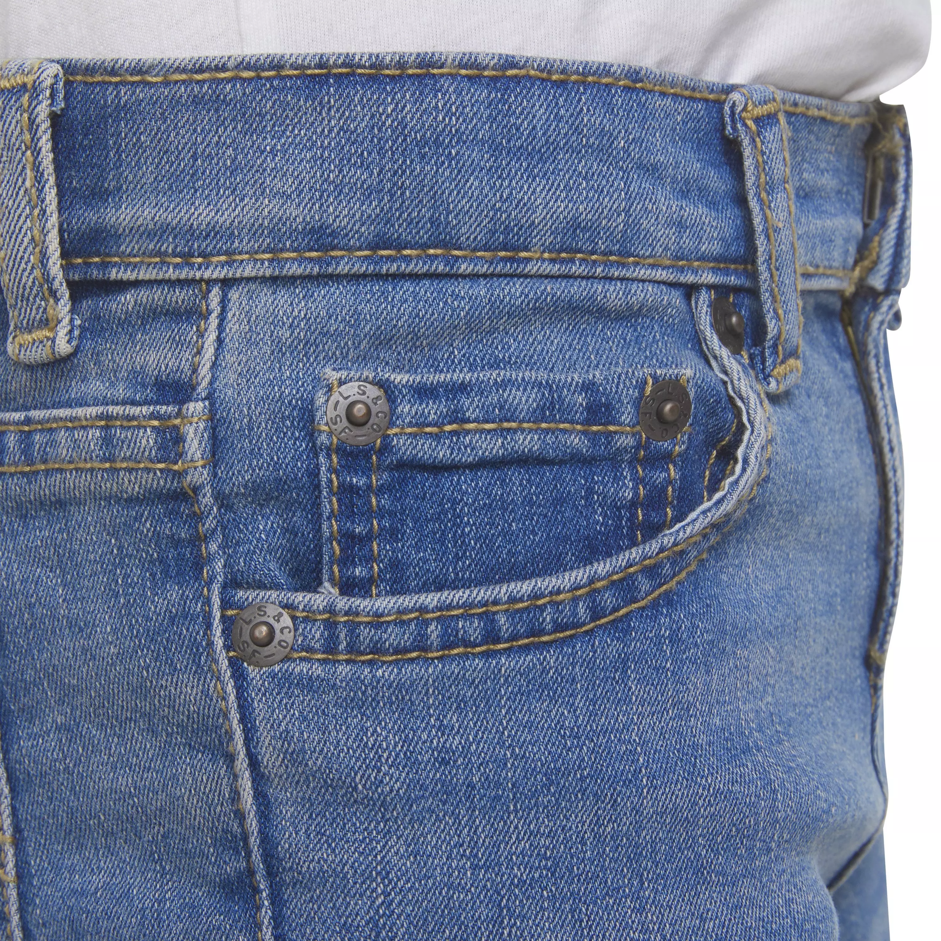 Levi's Little Girls' Classic Bootcut Medium Blue Wash Denim Jeans - MEDIUM BLUE