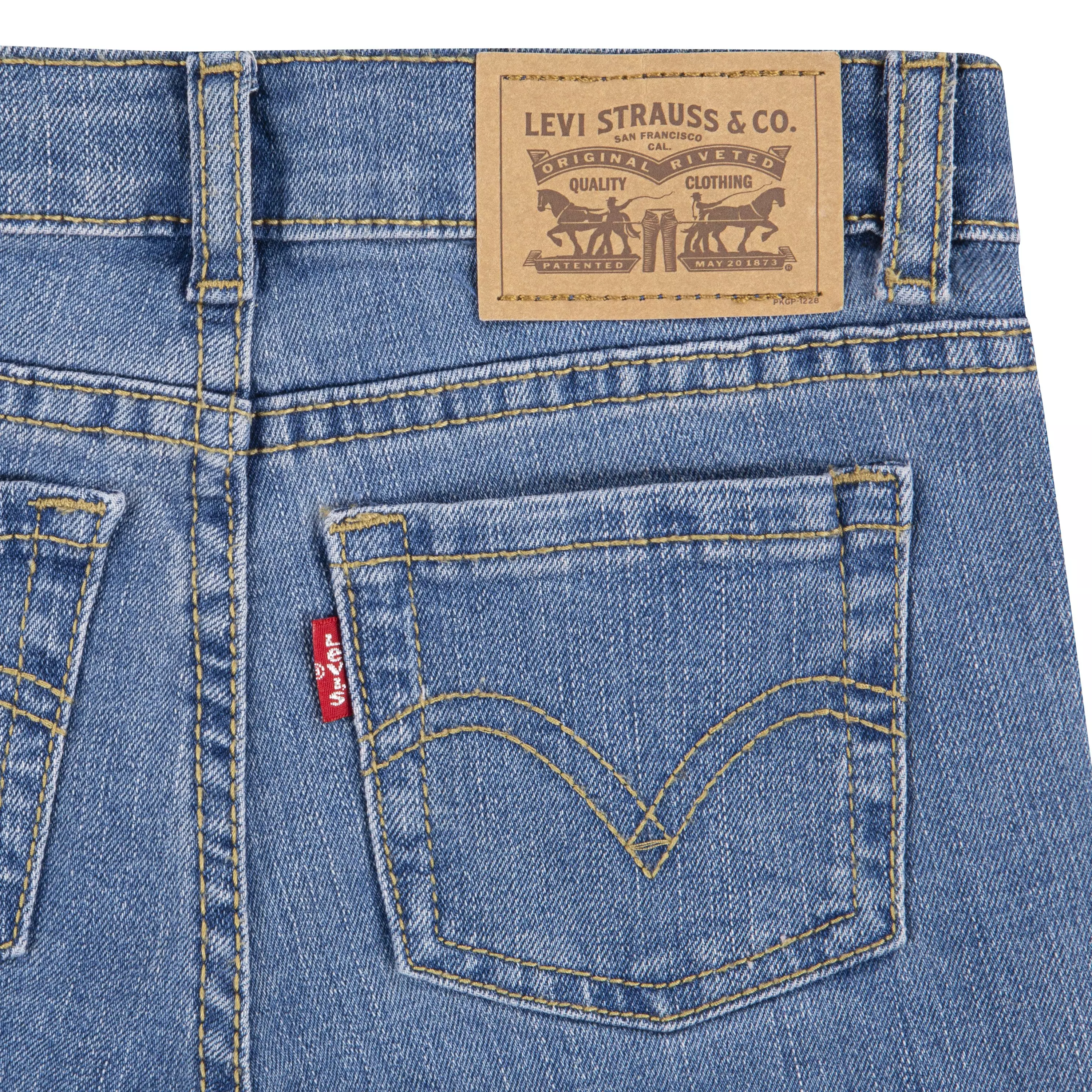 Levi's Little Girls' Classic Bootcut Medium Blue Wash Denim Jeans - MEDIUM BLUE