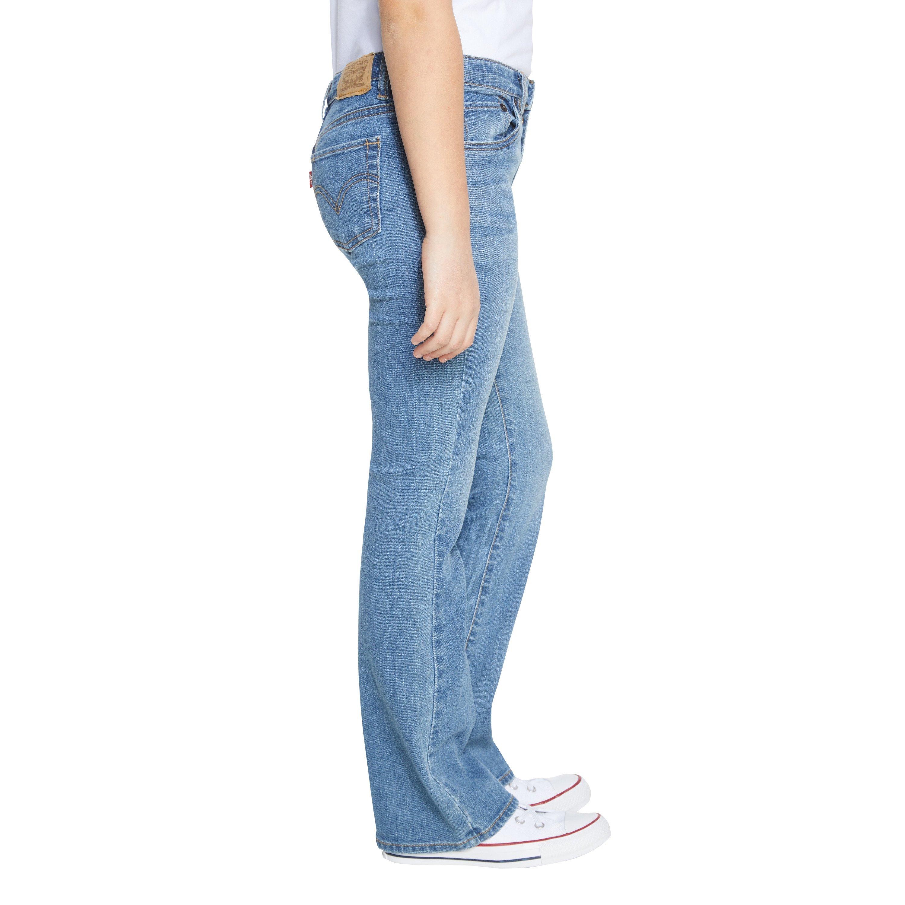Levi's Big Girls' Classic Bootcut Medium Wash Denim Jeans - Blue - MEDIUM BLUE Thumbnail View 3