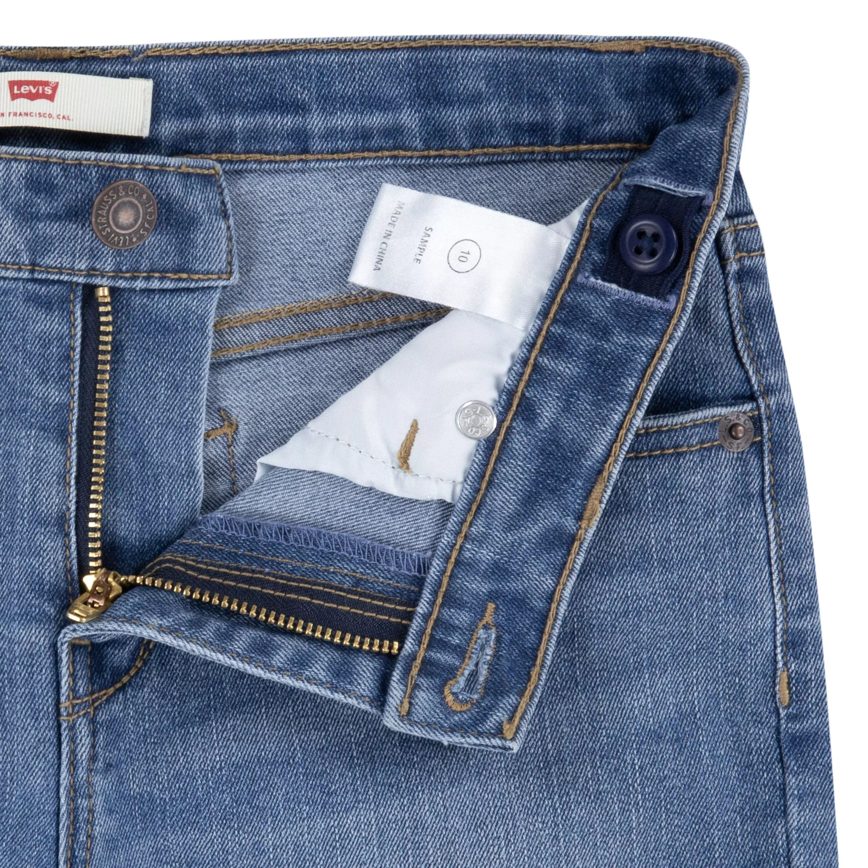 Levi's Big Girls' Classic Bootcut Medium Wash Denim Jeans - Blue - MEDIUM BLUE