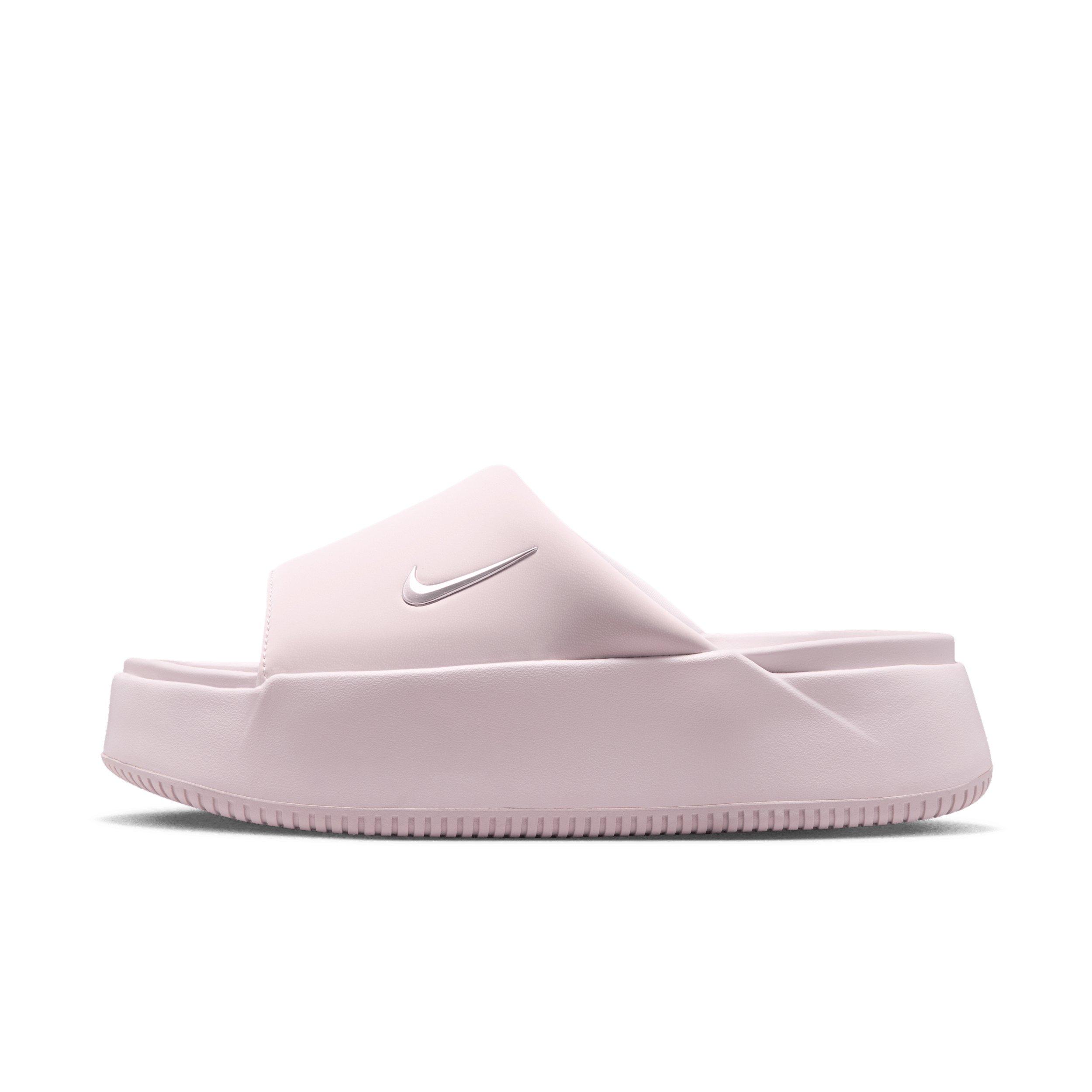 Nike Calm Elevation "Bleached Lilac/Bleached Lilac" Women's Slide - LILAC/LILAC Thumbnail View 2