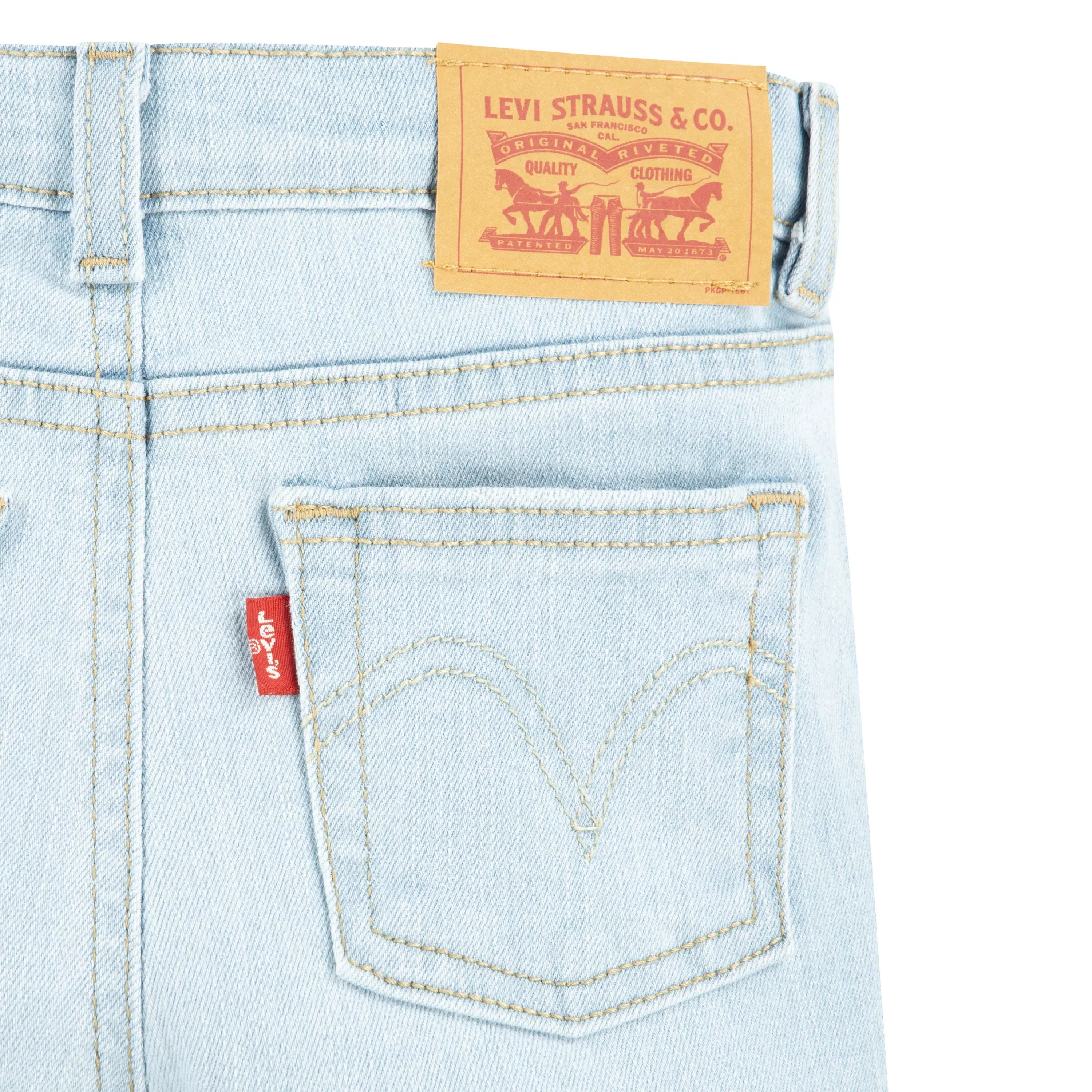 Levi's Little Girls' Classic Bootcut Light Blue Wash Denim Jeans - LIGHT BLUE