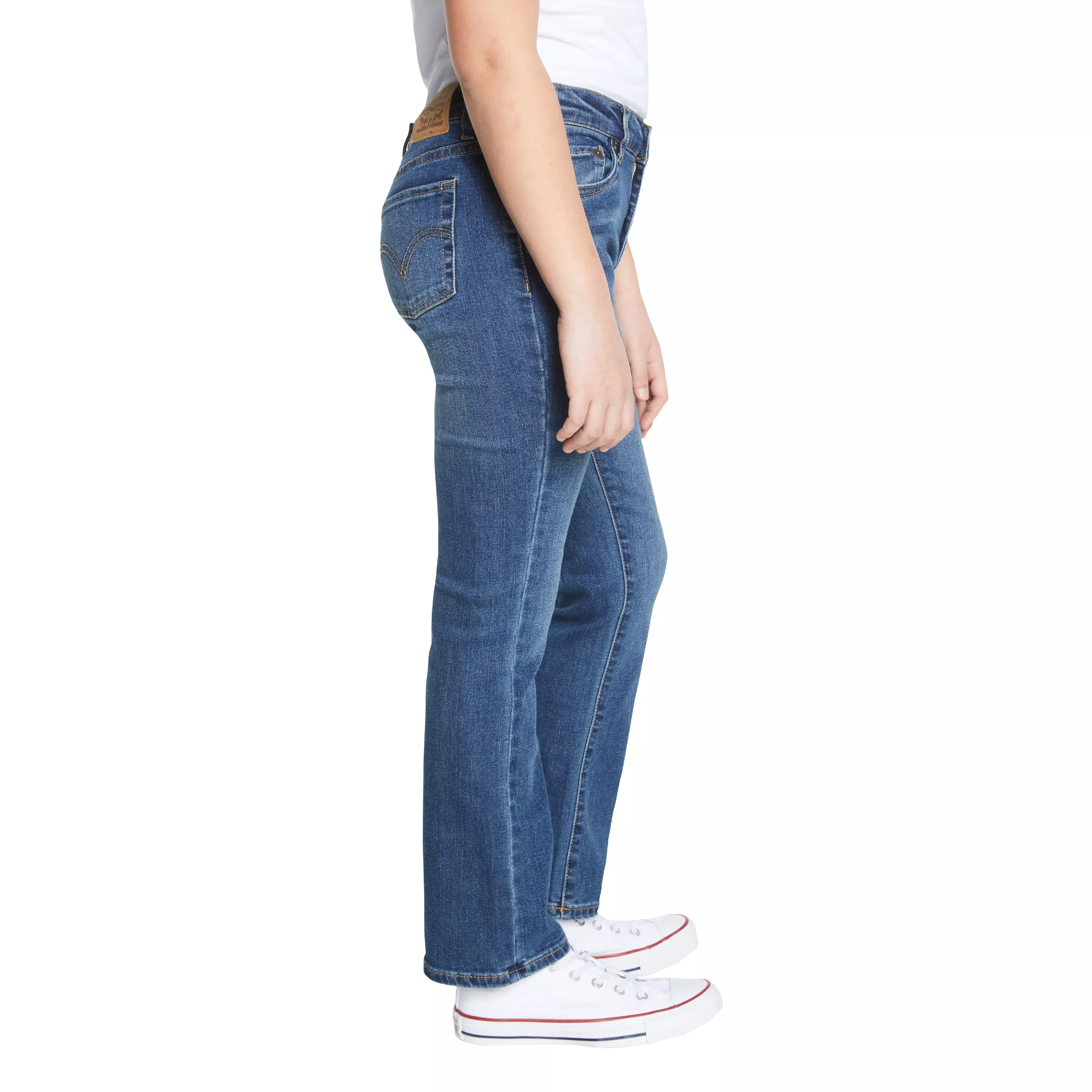 Levi's Big Girls' Classic Bootcut Dark Blue Wash Denim Jeans - DARK BLUE