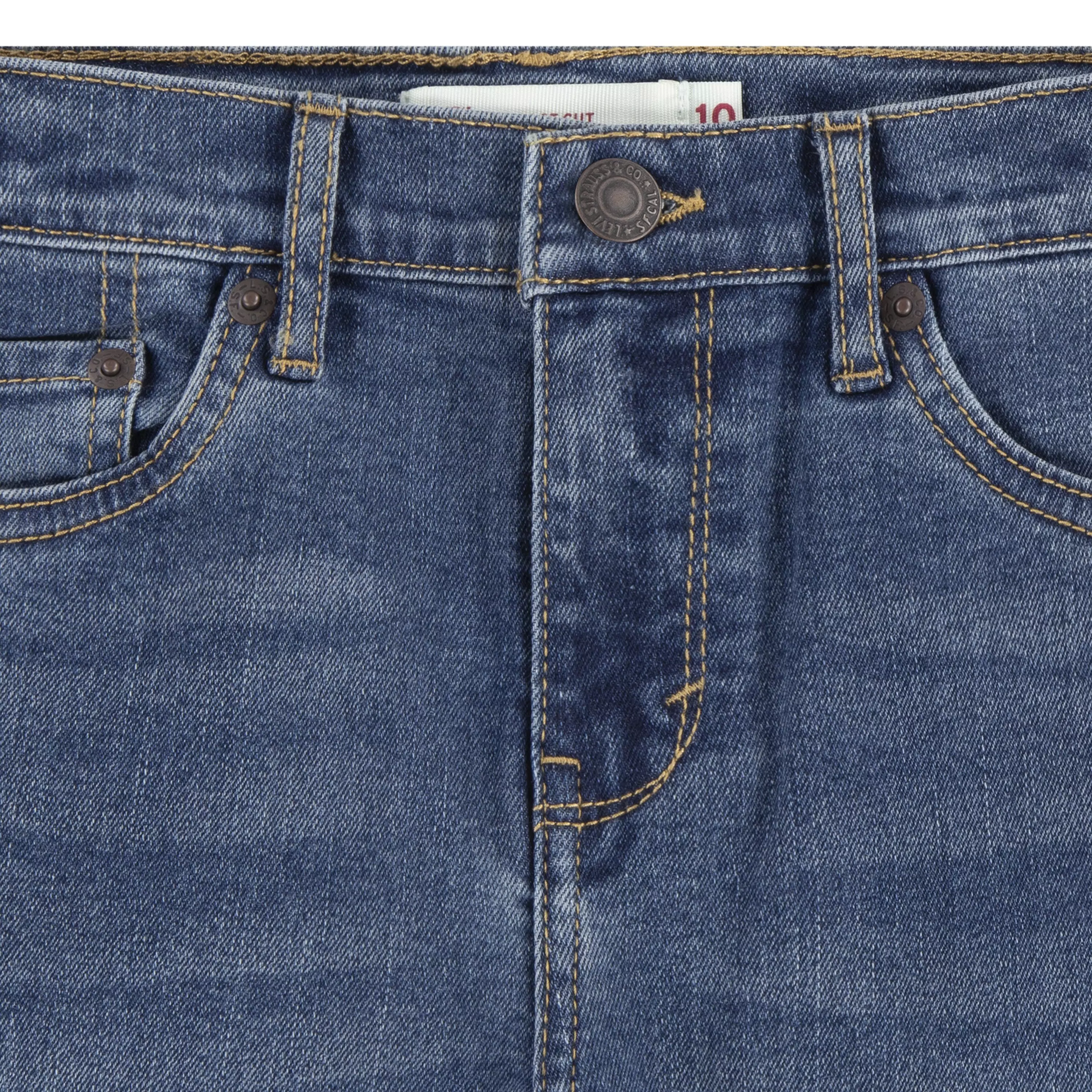 Levi's Big Girls' Classic Bootcut Dark Blue Wash Denim Jeans - DARK BLUE