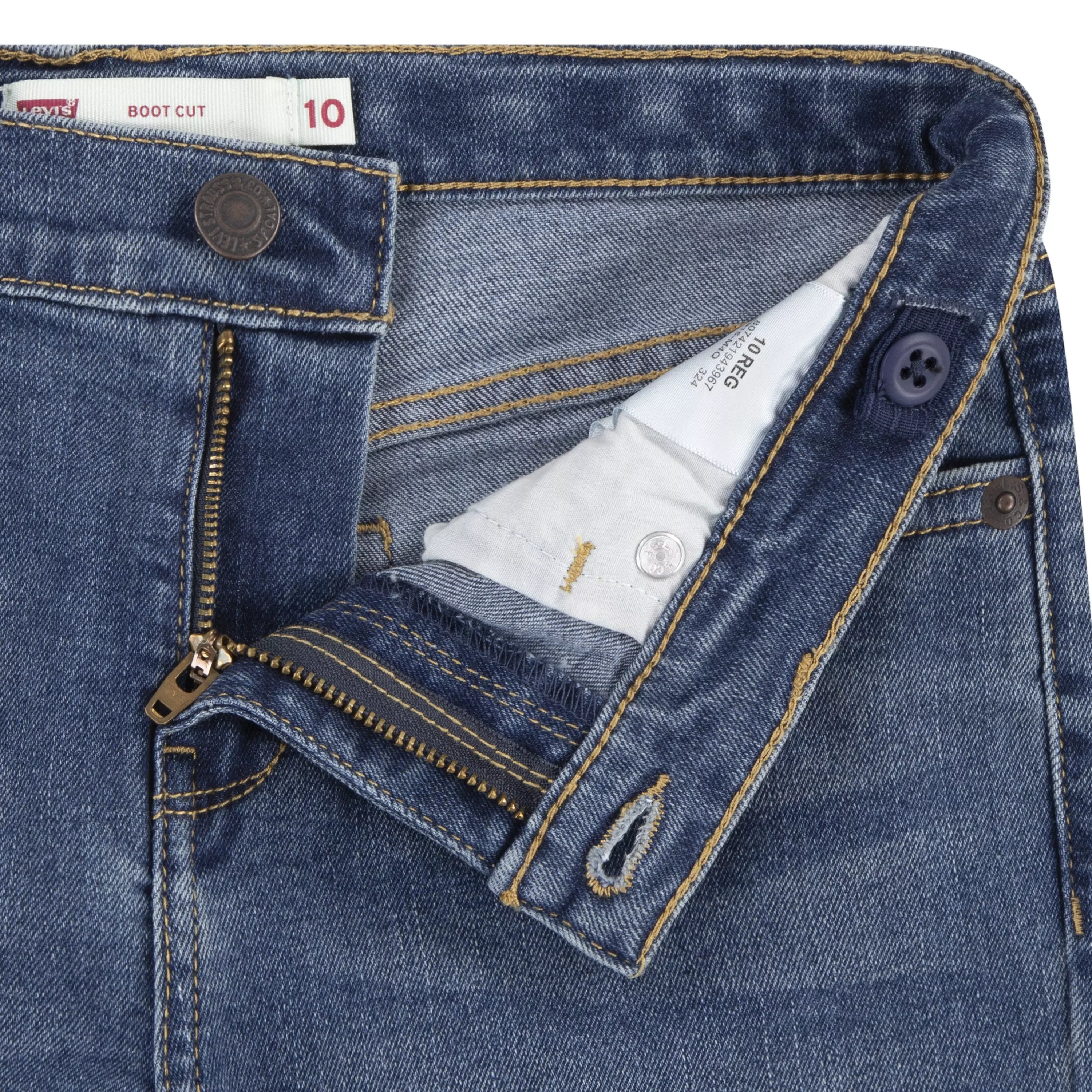 Levi's Big Girls' Classic Bootcut Dark Blue Wash Denim Jeans - DARK BLUE