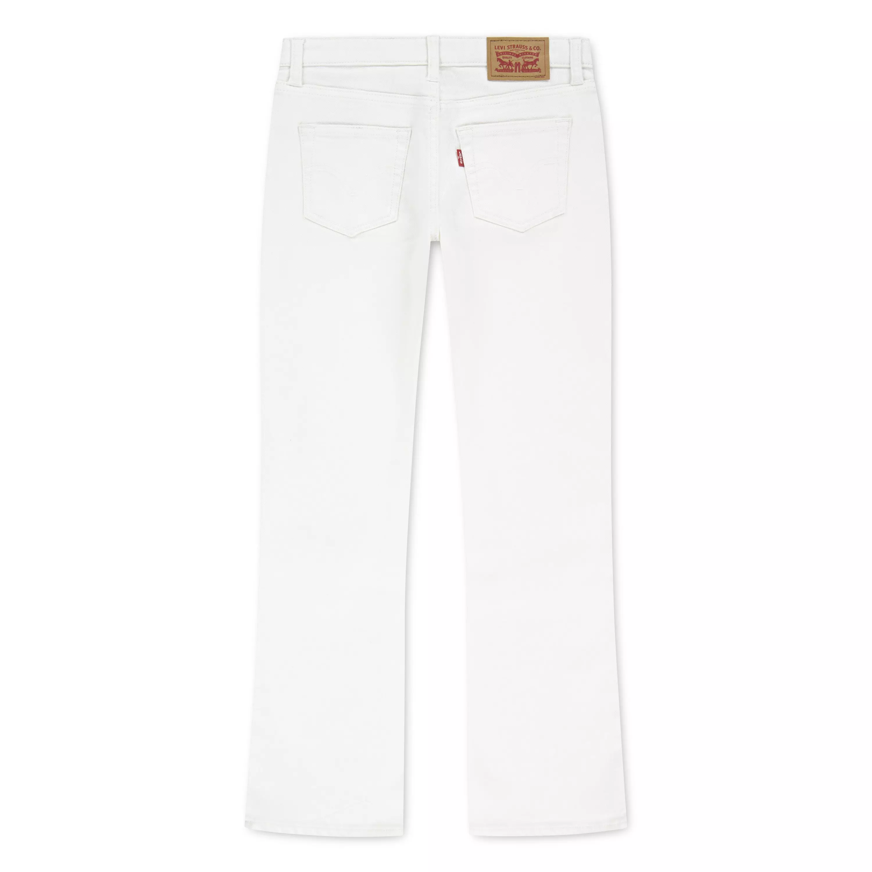 Levi's Little Girls' Classic Bootcut Denim White Wash Jeans - WHITE