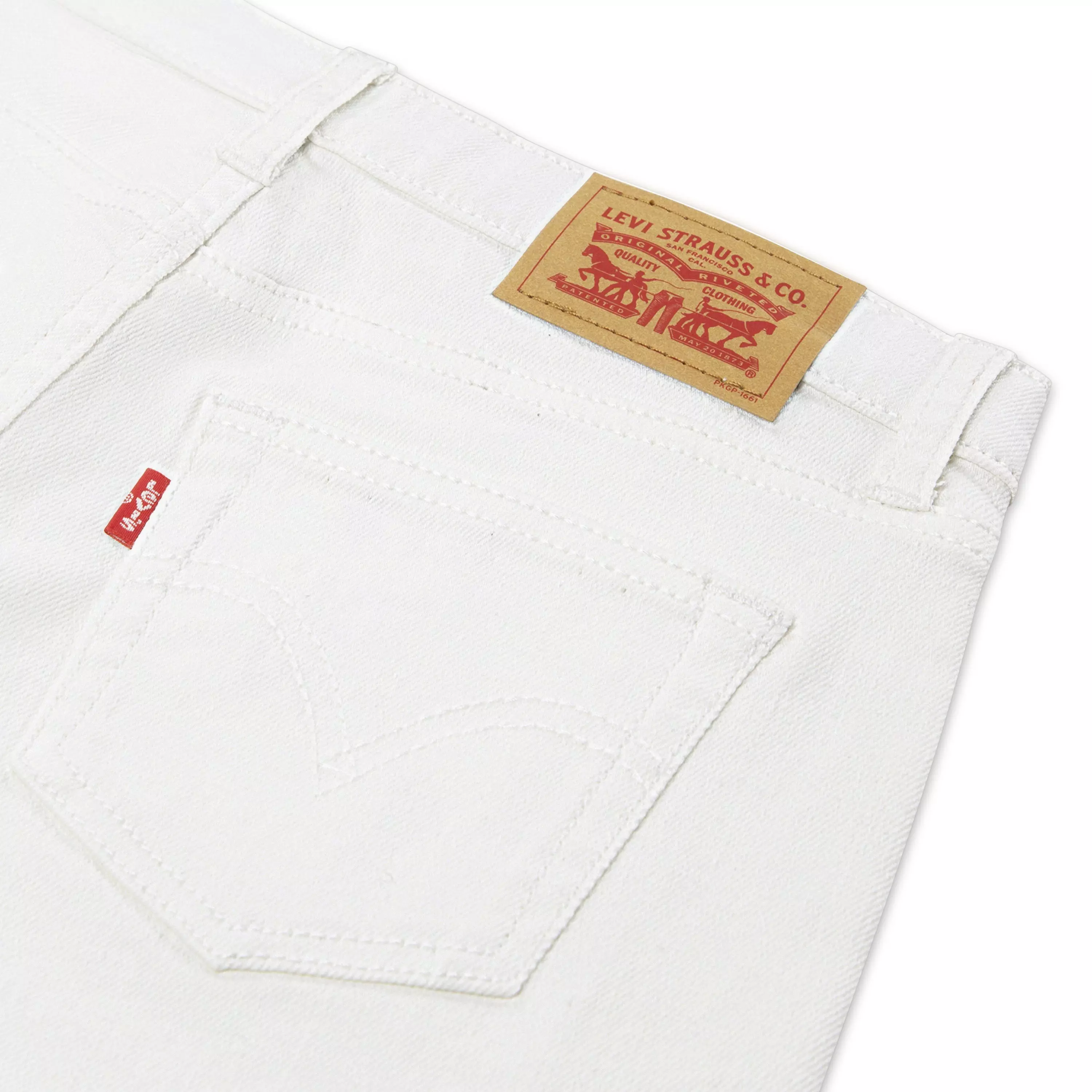 Levi's Big Girls' Classic Bootcut Denim White Wash Jeans - WHITE