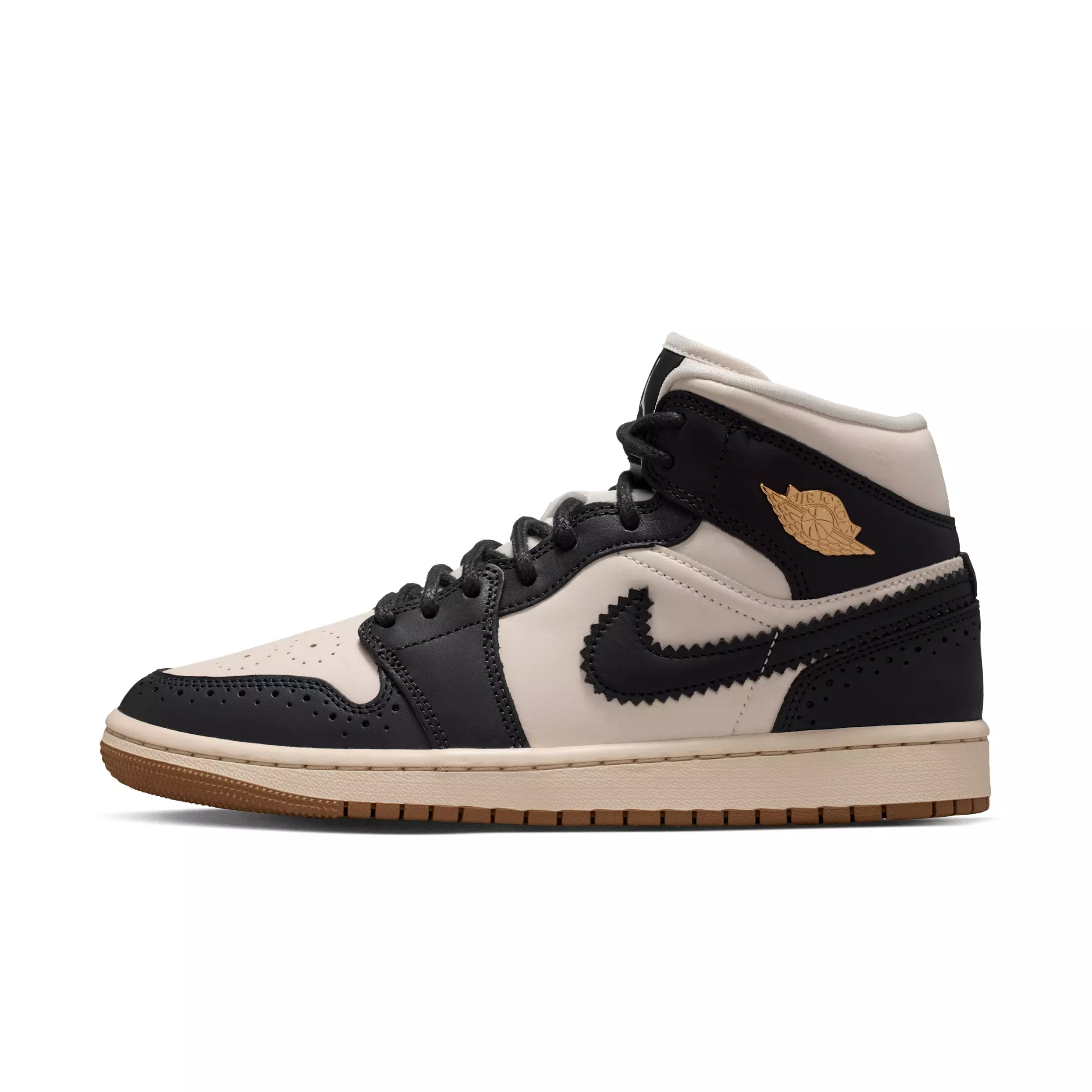 Jordan 1 Mid SE "Off Noir/Chalk/Pearl White/Chalk" Women's Shoe - OFF NOIR/CHALK/WHITE/CHALK
