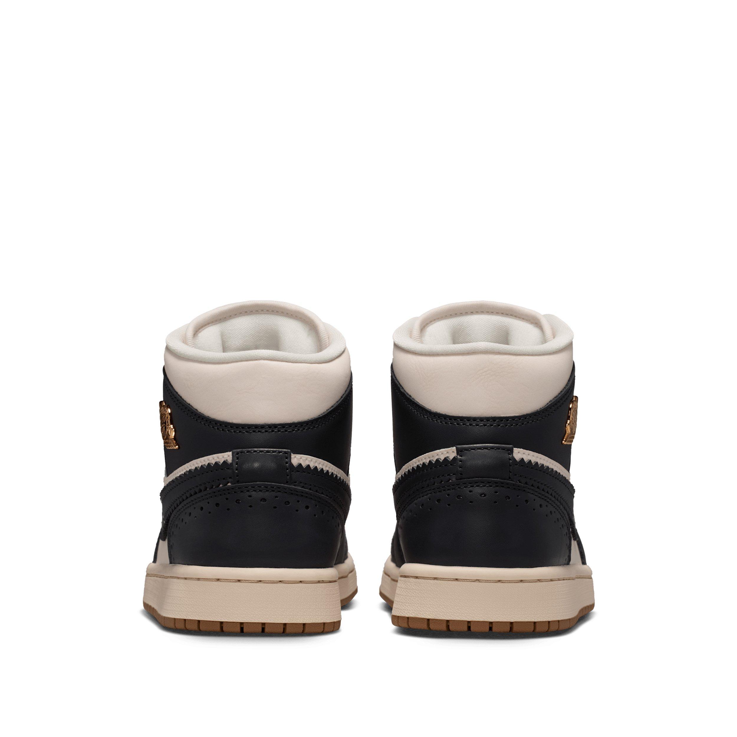 Jordan 1 Mid SE "Off Noir/Chalk/Pearl White/Chalk" Women's Shoe - OFF NOIR/CHALK/WHITE/CHALK Thumbnail View 5