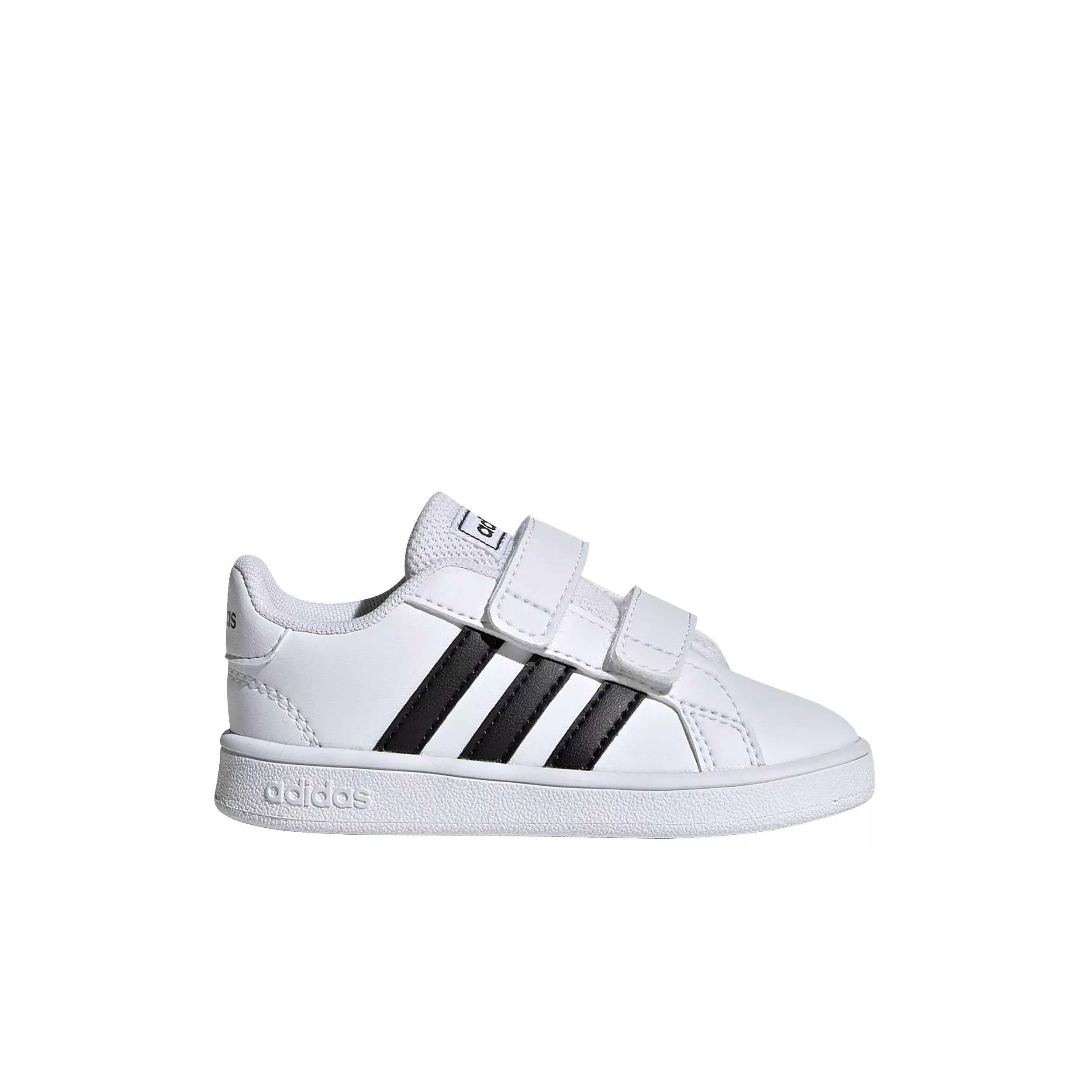 adidas Grand Court "Ftwr White/Core Black" Infant Boys' Shoe - WHITE