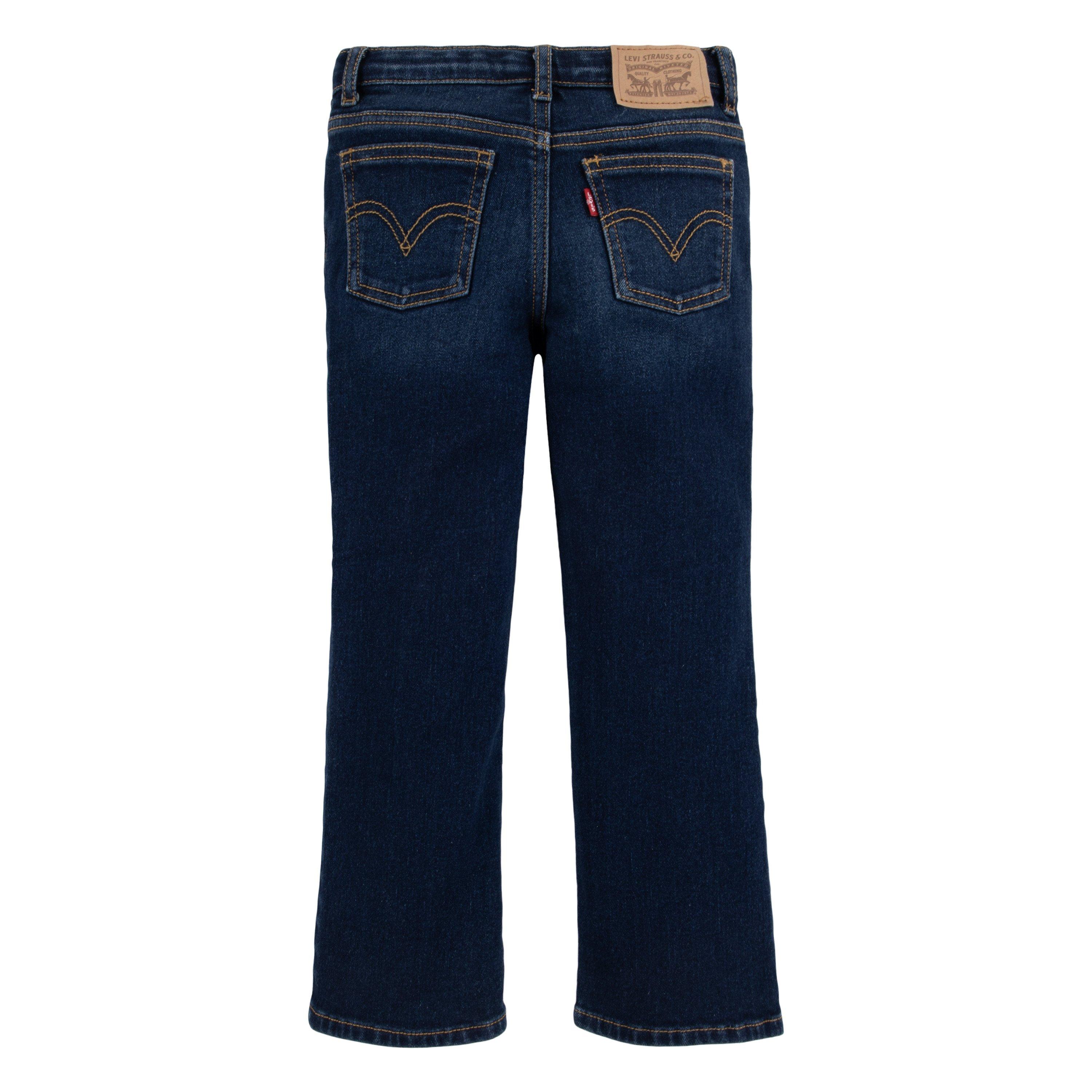 Levi's Wide Leg Dk Wash Little Girls' Dk Blue Denim Jeans