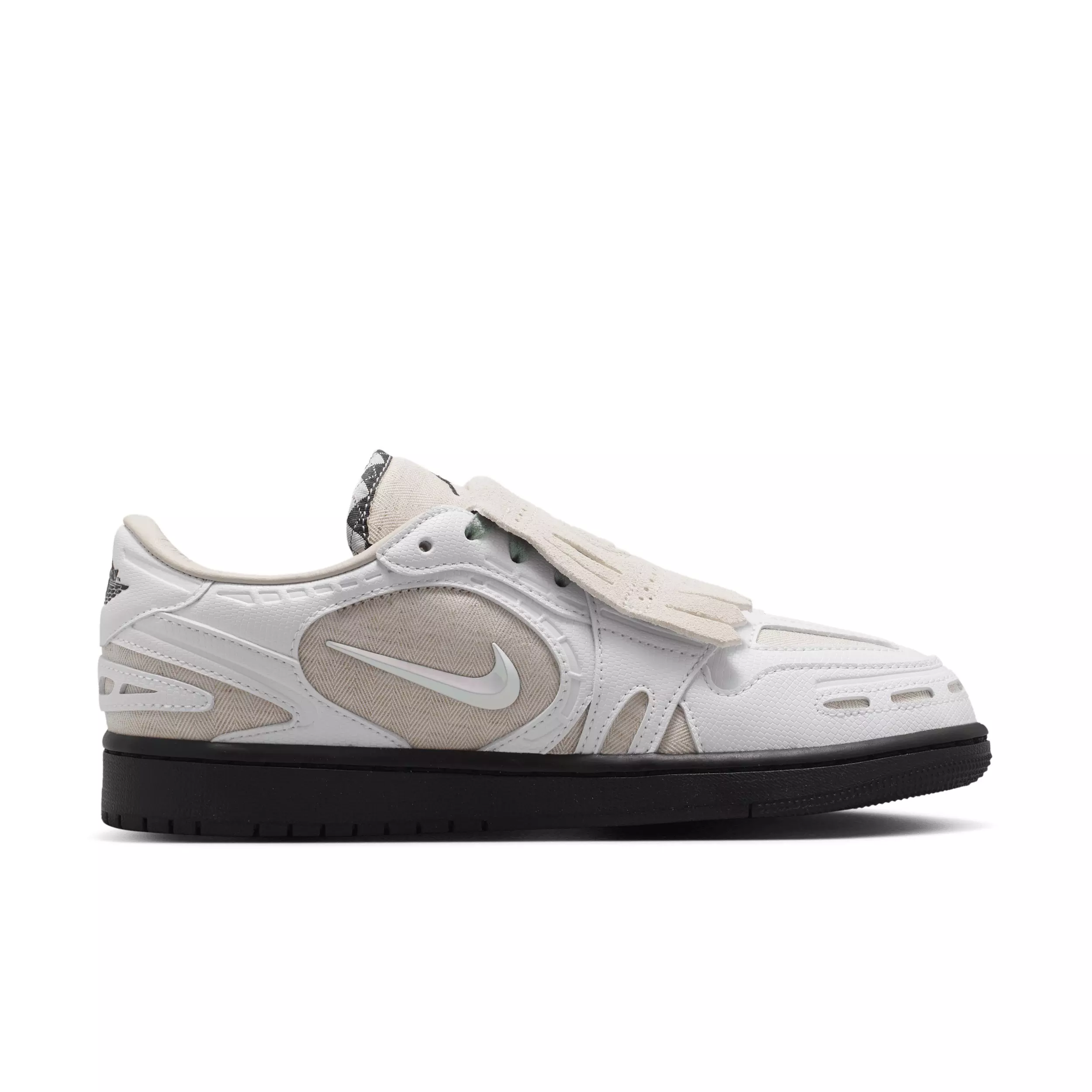 Jordan 1 Low Method of Make "Light Orewood Brown/Black/Steam/White" Women's Shoe - LT BROWN/BLACK/STEAM/WHITE