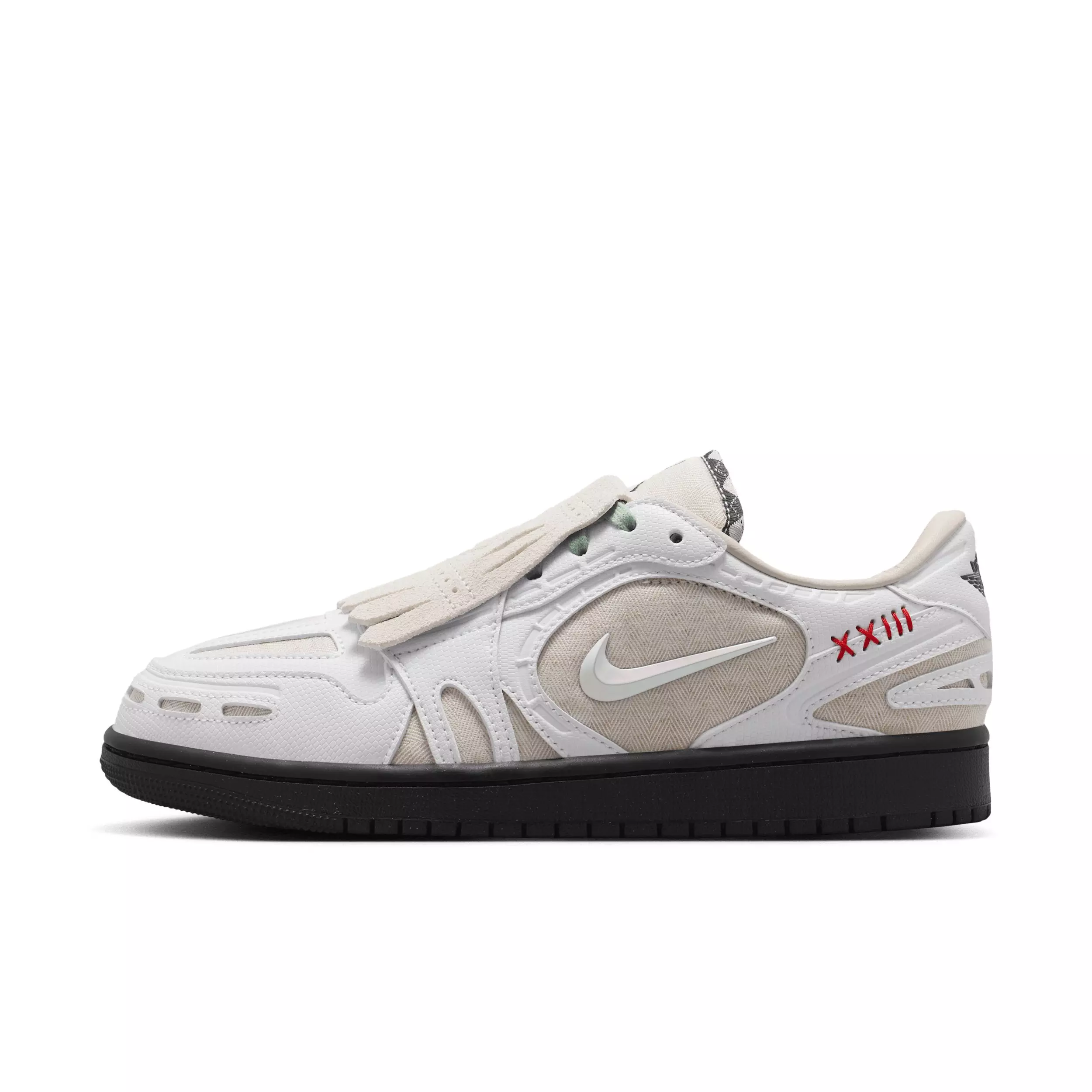 Jordan 1 Low Method of Make "Light Orewood Brown/Black/Steam/White" Women's Shoe - LT BROWN/BLACK/STEAM/WHITE