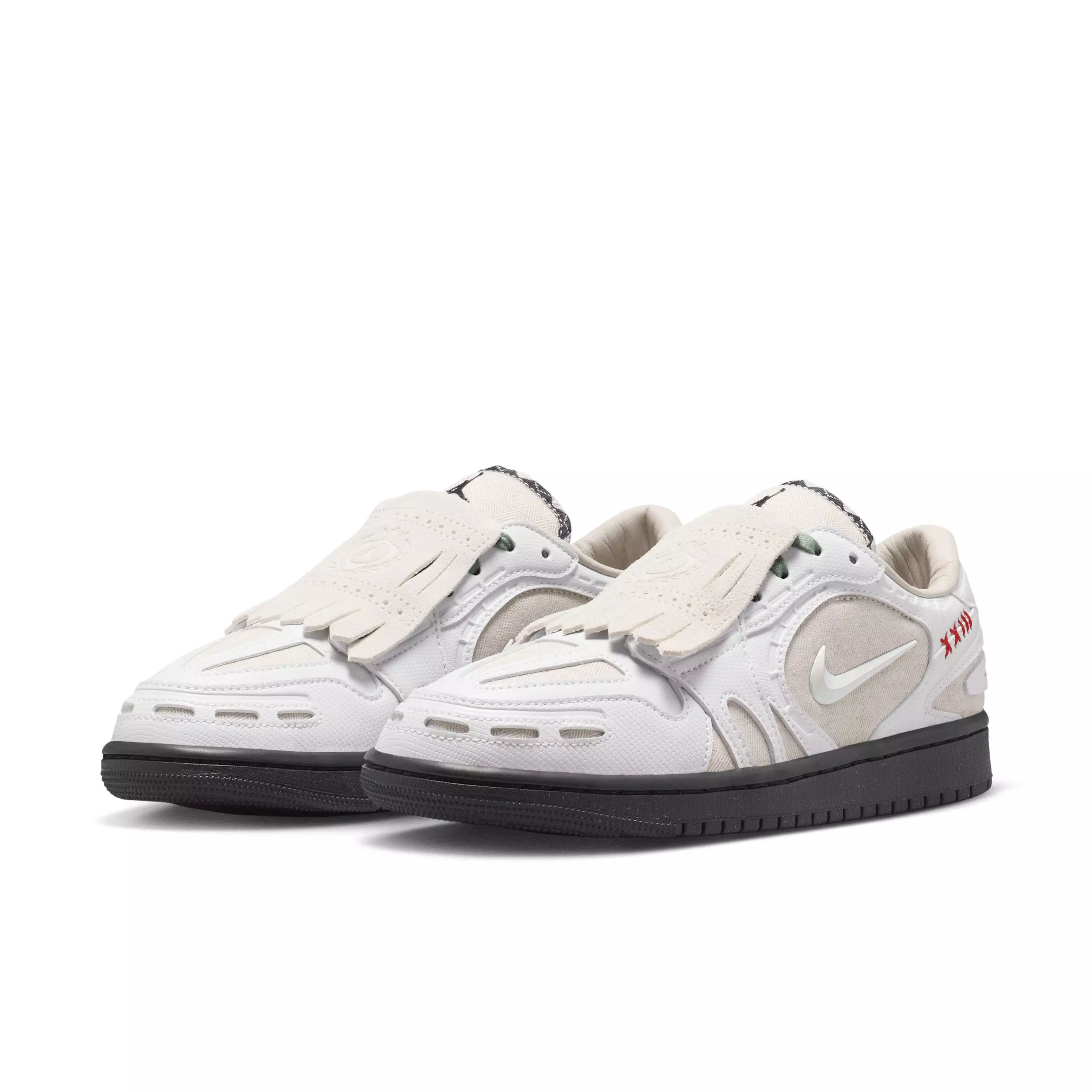 Jordan 1 Low Method of Make "Light Orewood Brown/Black/Steam/White" Women's Shoe - LT BROWN/BLACK/STEAM/WHITE
