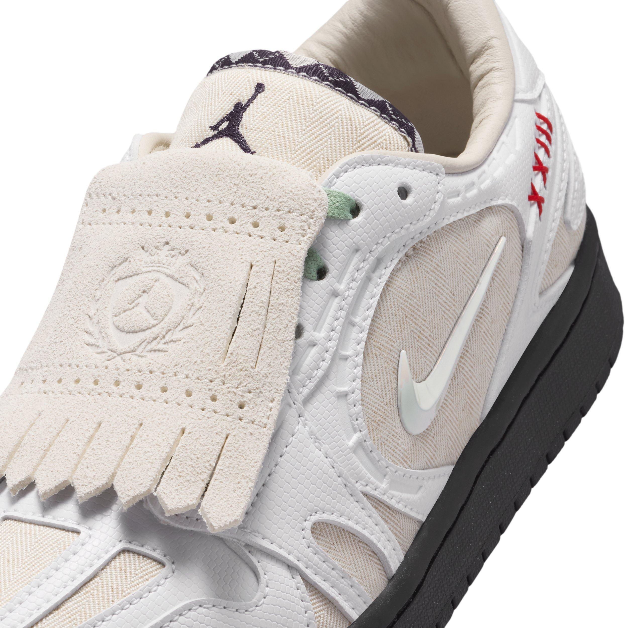 Jordan 1 Low Method of Make "Light Orewood Brown/Black/Steam/White" Women's Shoe - LT BROWN/BLACK/STEAM/WHITE Thumbnail View 7