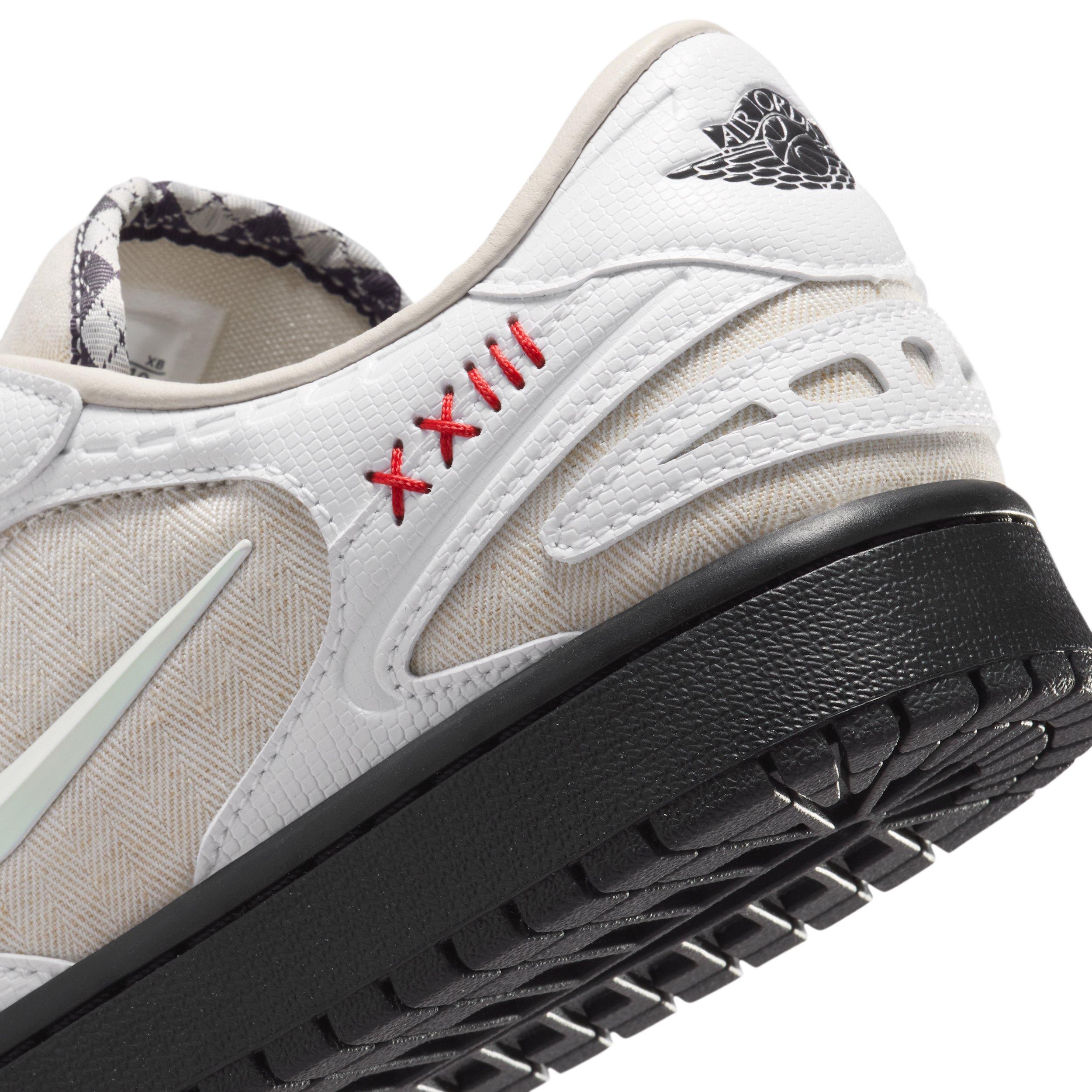 Jordan 1 Low Method of Make "Light Orewood Brown/Black/Steam/White" Women's Shoe - LT BROWN/BLACK/STEAM/WHITE Thumbnail View 8