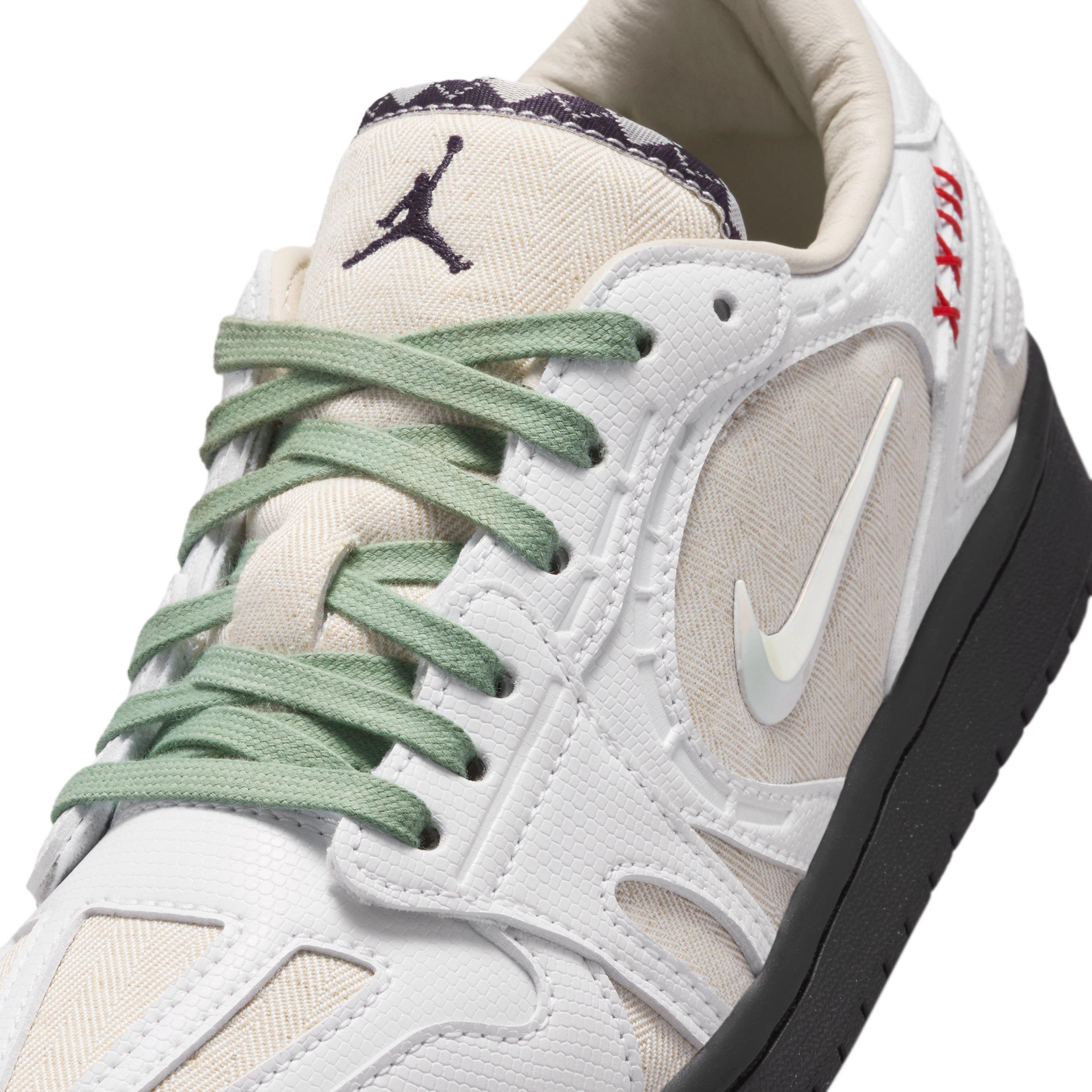 Jordan 1 Low Method of Make "Light Orewood Brown/Black/Steam/White" Women's Shoe - LT BROWN/BLACK/STEAM/WHITE Thumbnail View 9