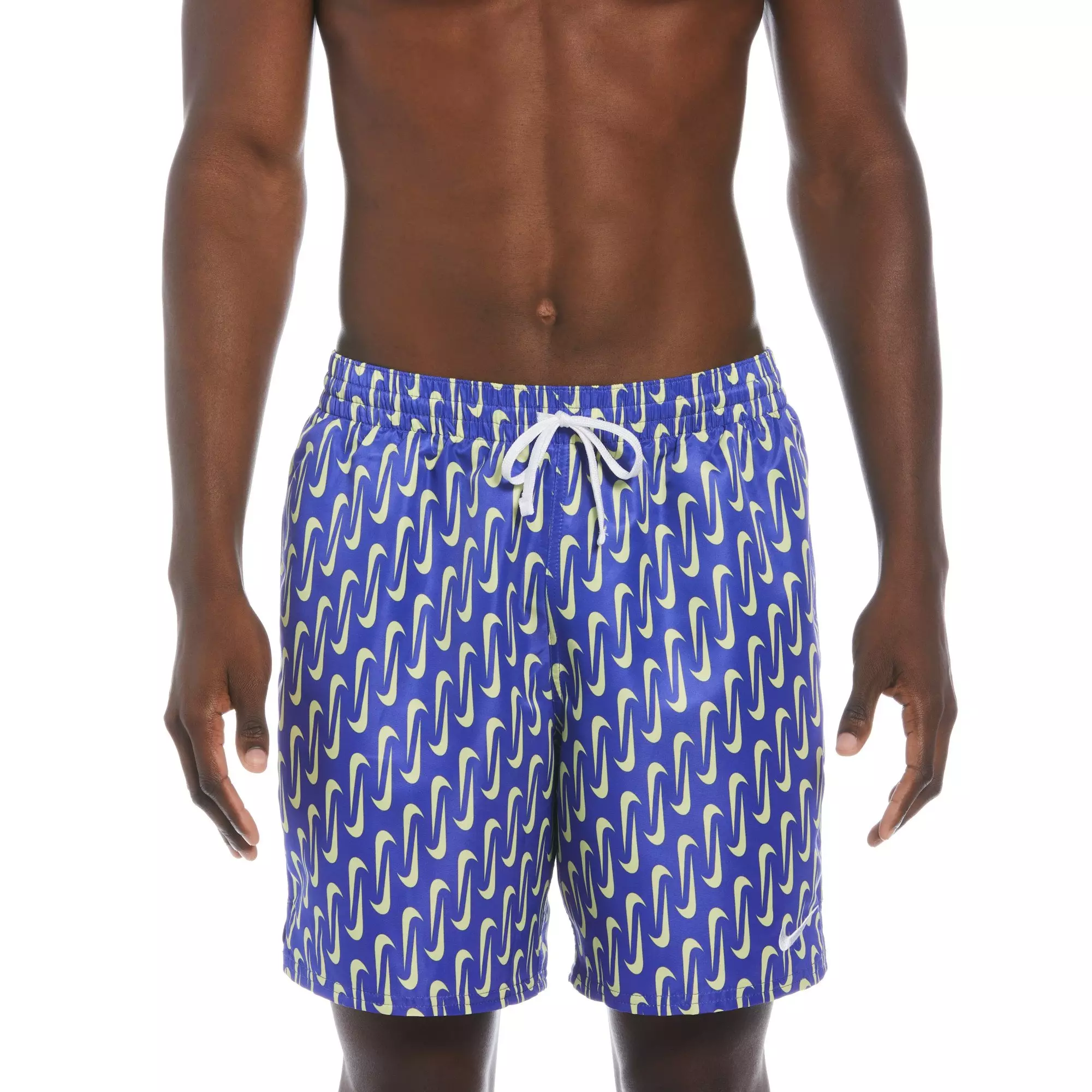 Nike Men's Swim Swoosh Link 7" Volley Swim Shorts - VIOLET