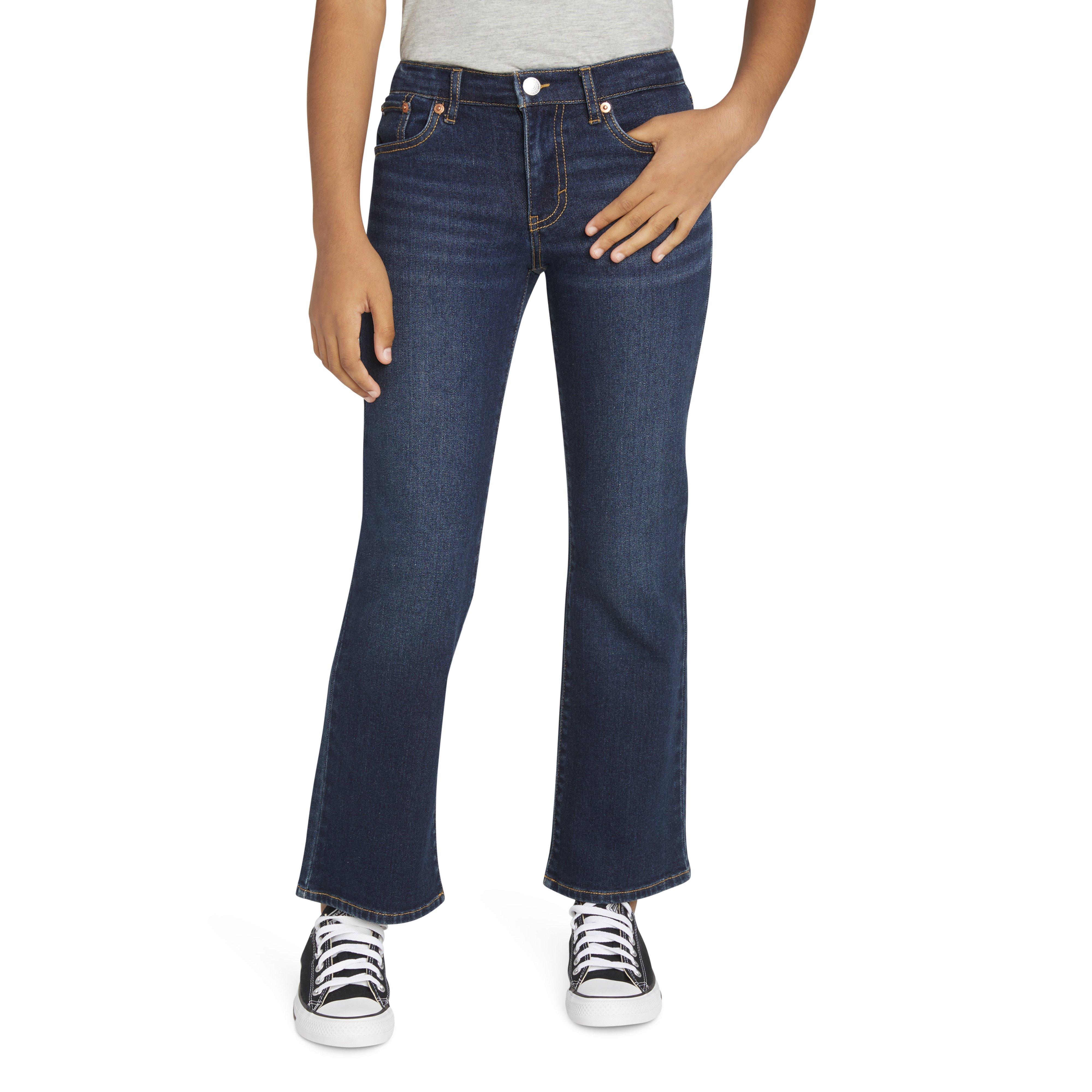 Levi's Wide Leg Dk Wash Big Girls' Dk Blue Denim Jeans - DK BLUE Thumbnail View 1