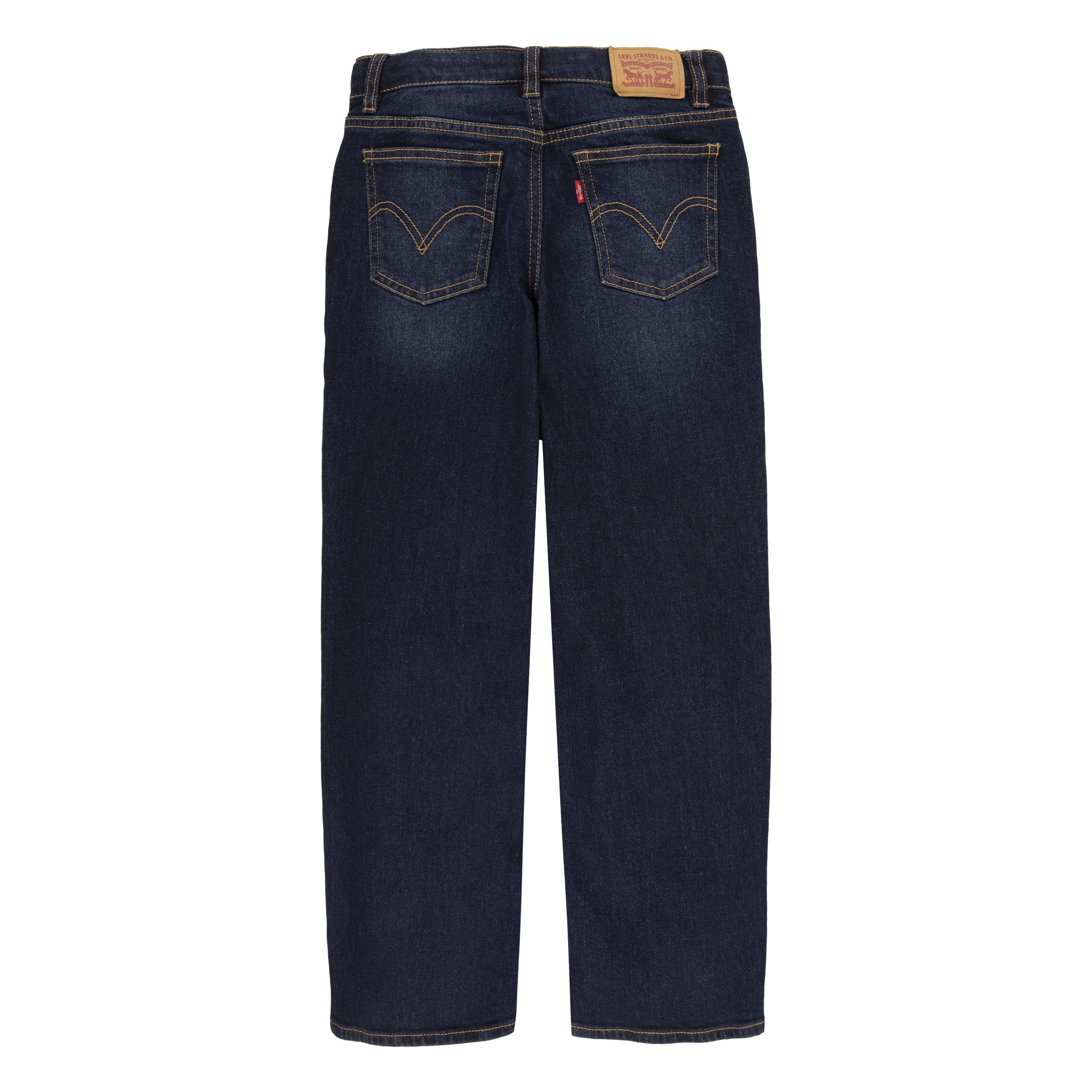 Levi's Big Girls' Wide Leg Dk Wash Dk Blue Denim Jeans - DK BLUE Thumbnail View 9