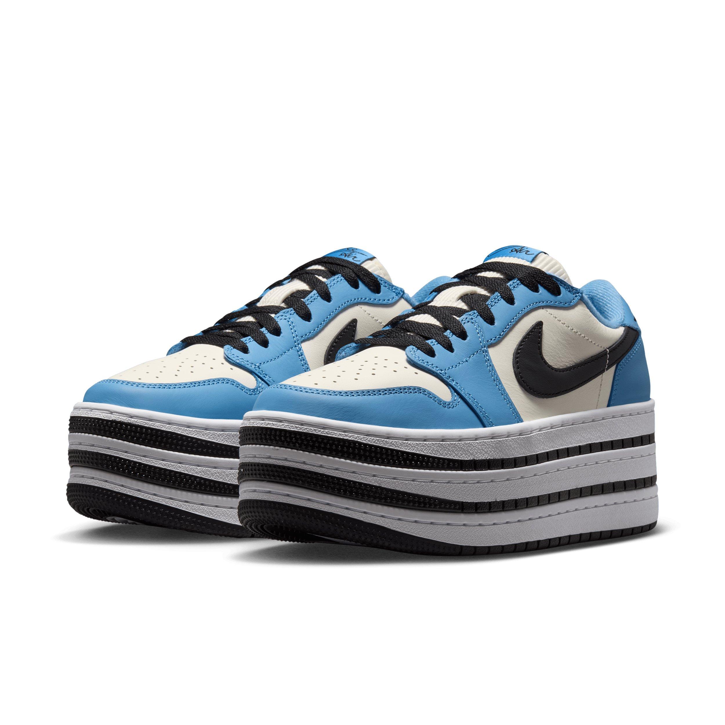Jordan 1 Triple Stack "Blue Beyond/Black/White" Women's Shoe - BLUE/BLACK/WHITE Thumbnail View 3