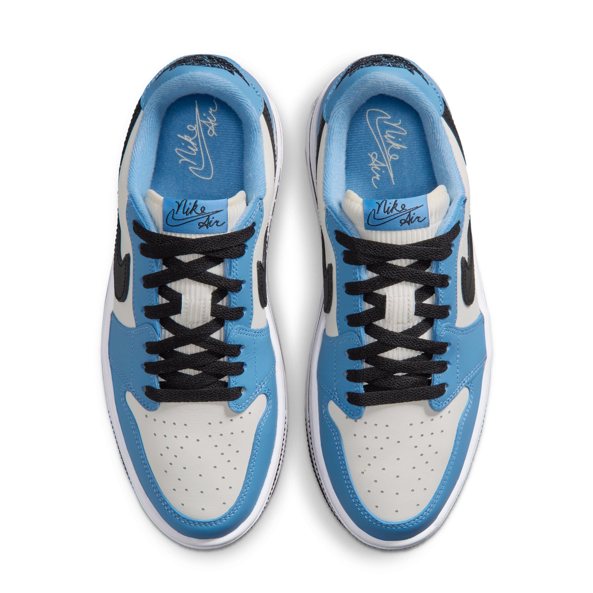 Jordan 1 Triple Stack "Blue Beyond/Black/White" Women's Shoe - BLUE/BLACK/WHITE Thumbnail View 4