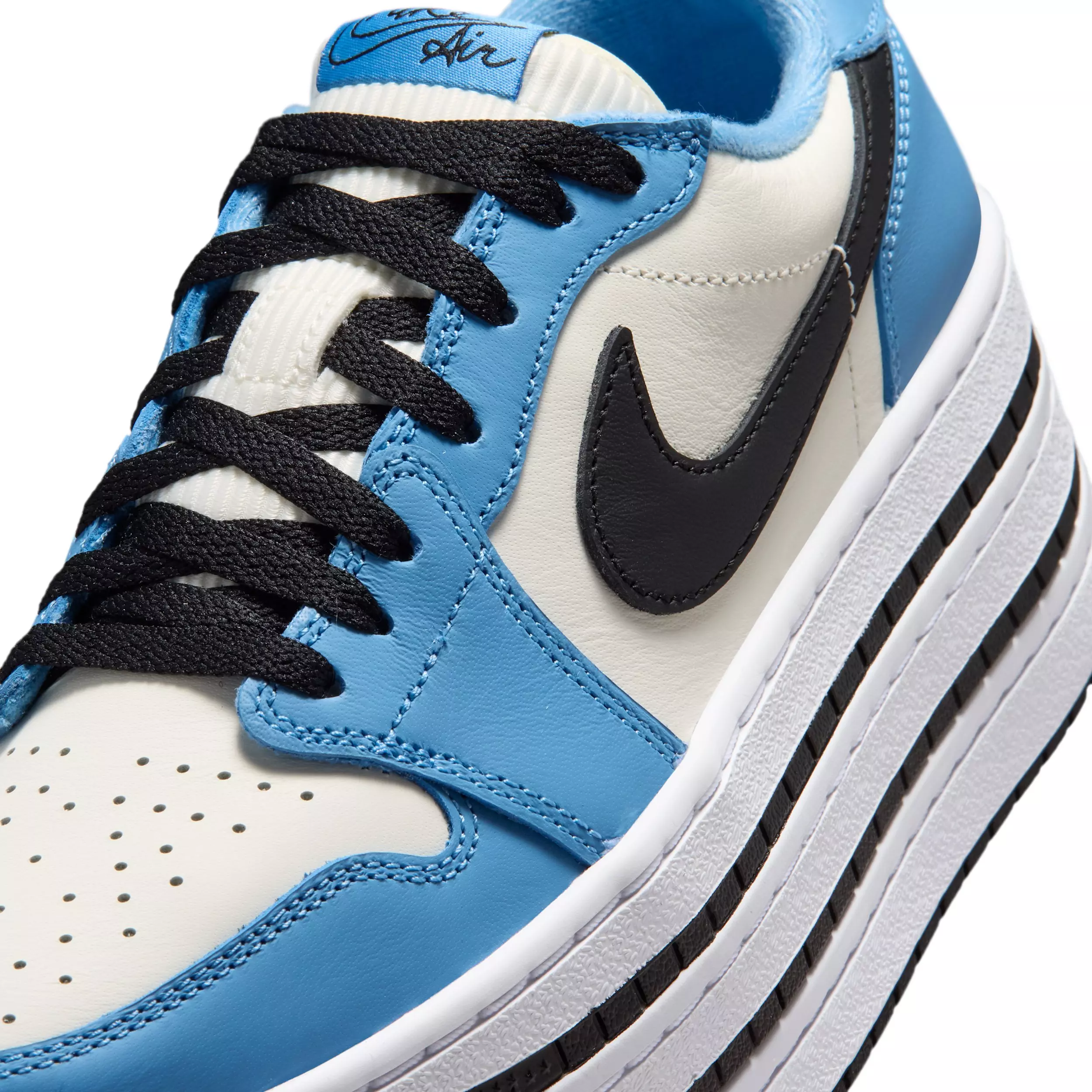 Jordan 1 Triple Stack "Blue Beyond/Black/White" Women's Shoe - BLUE/BLACK/WHITE