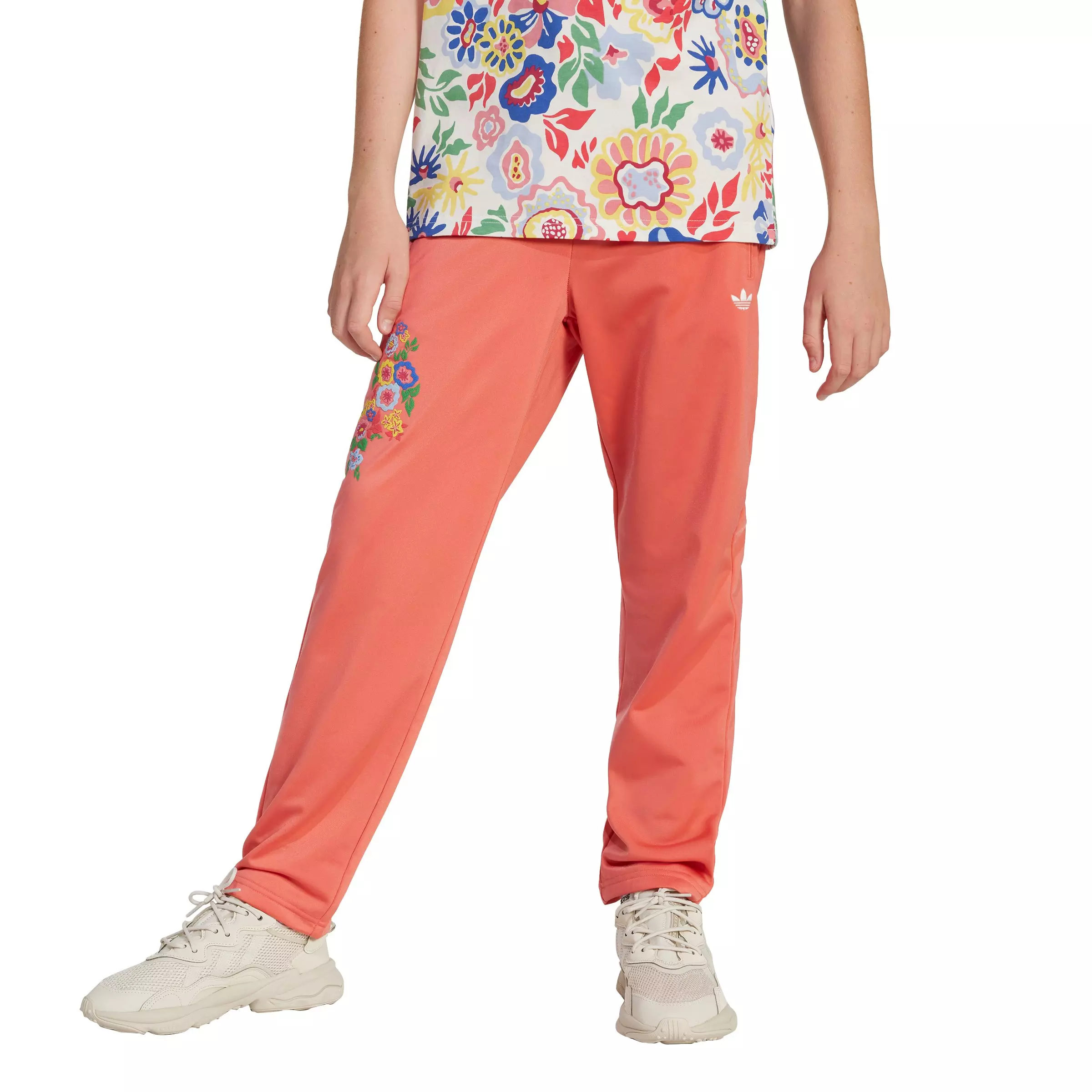 adidas Originals Big Kids' x Liberty London Firebird Tracksuit Bottoms - Red - RED