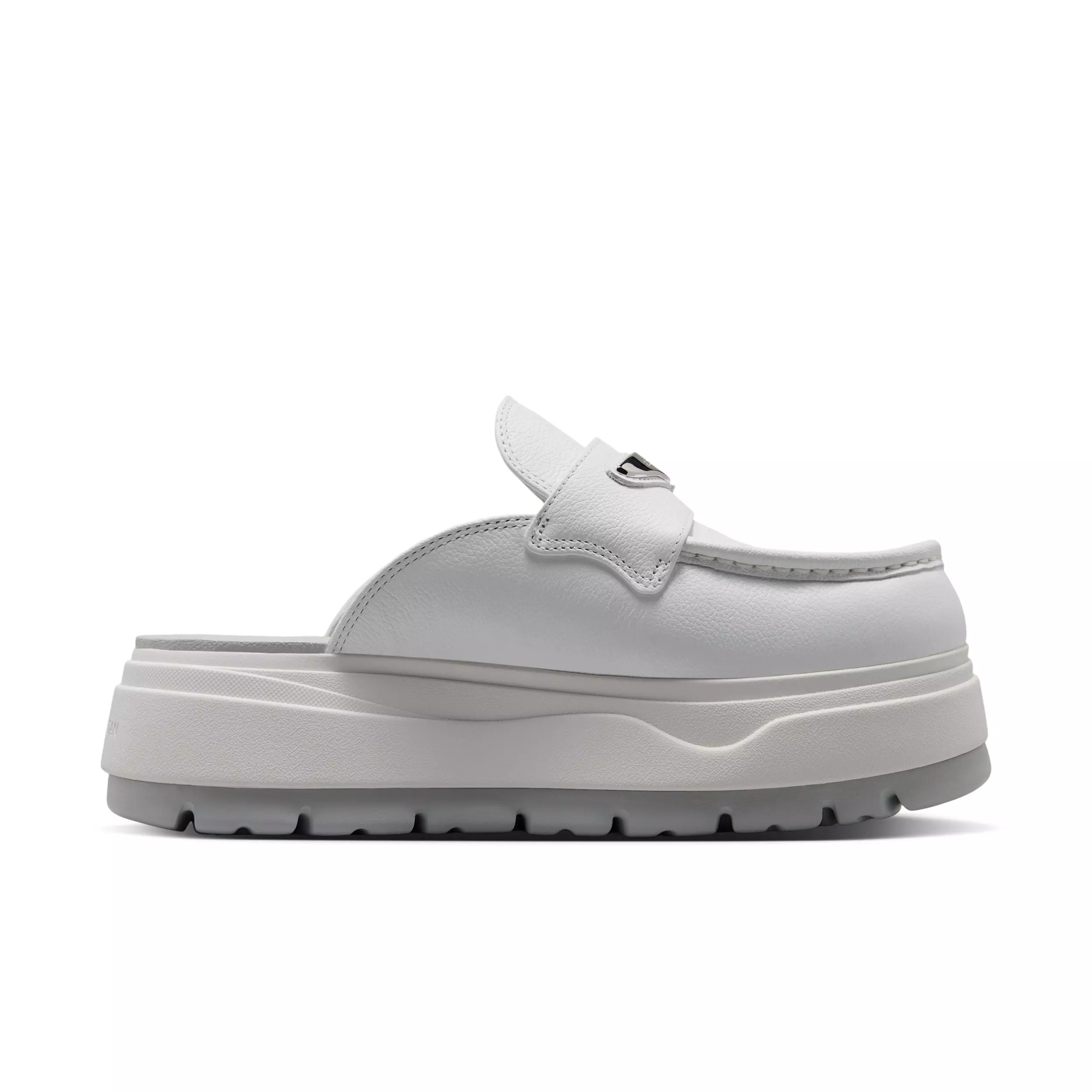 Jordan Mule "Summit White/Vast Grey/Metallic Silver" Women's Shoe - WHITE/GREY/SILVER