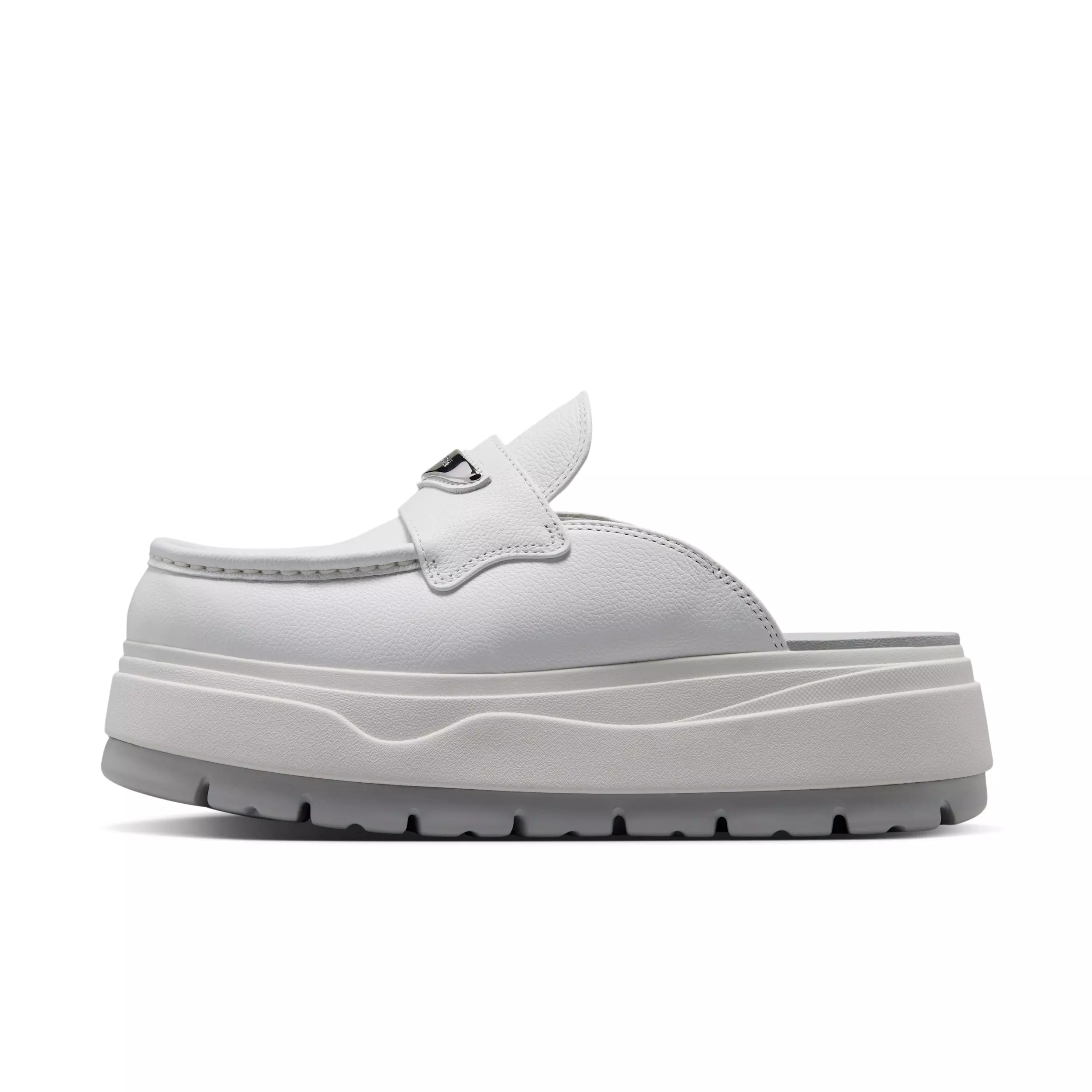 Jordan Mule "Summit White/Vast Grey/Metallic Silver" Women's Shoe - WHITE/GREY/SILVER