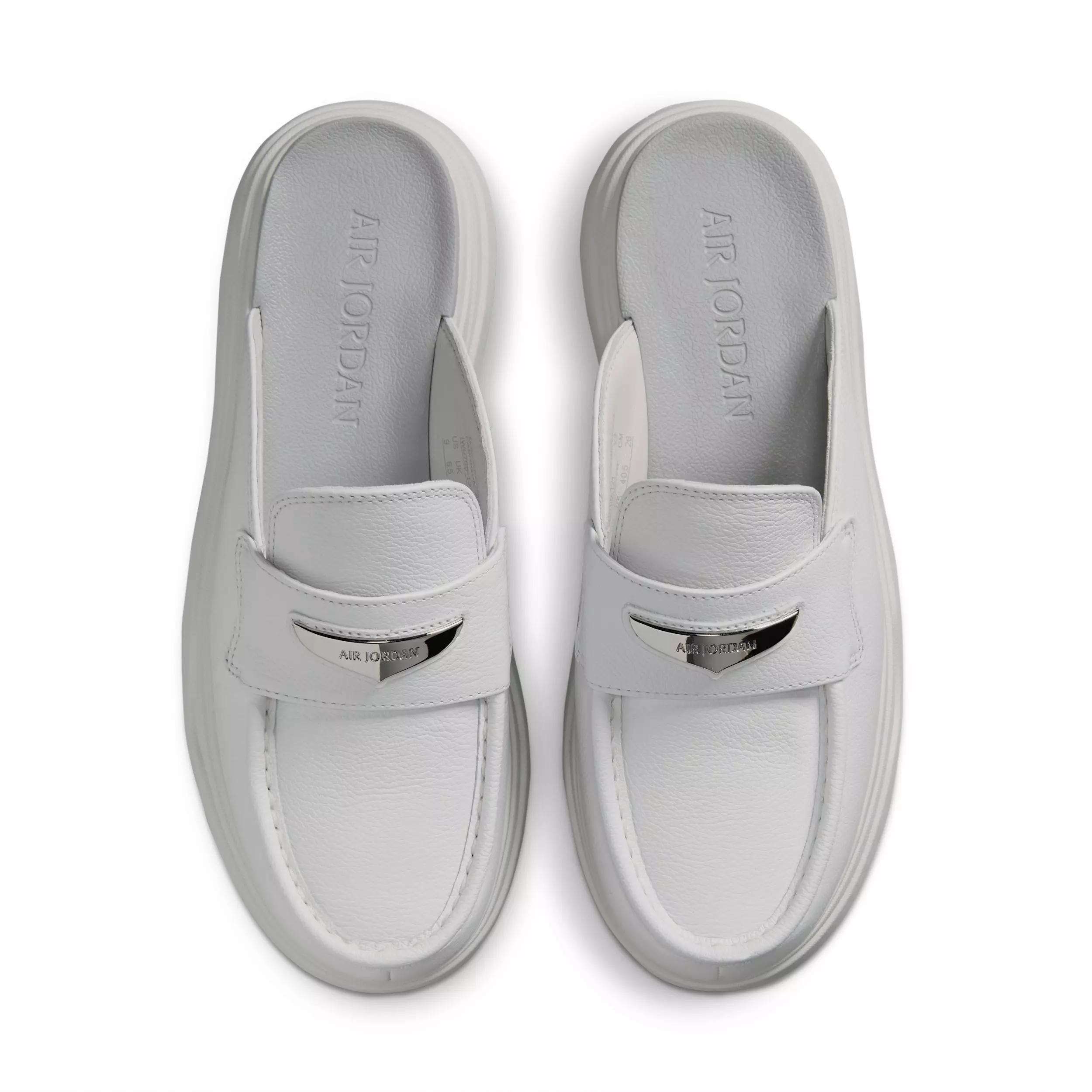 Jordan Mule "Summit White/Vast Grey/Metallic Silver" Women's Shoe - WHITE/GREY/SILVER